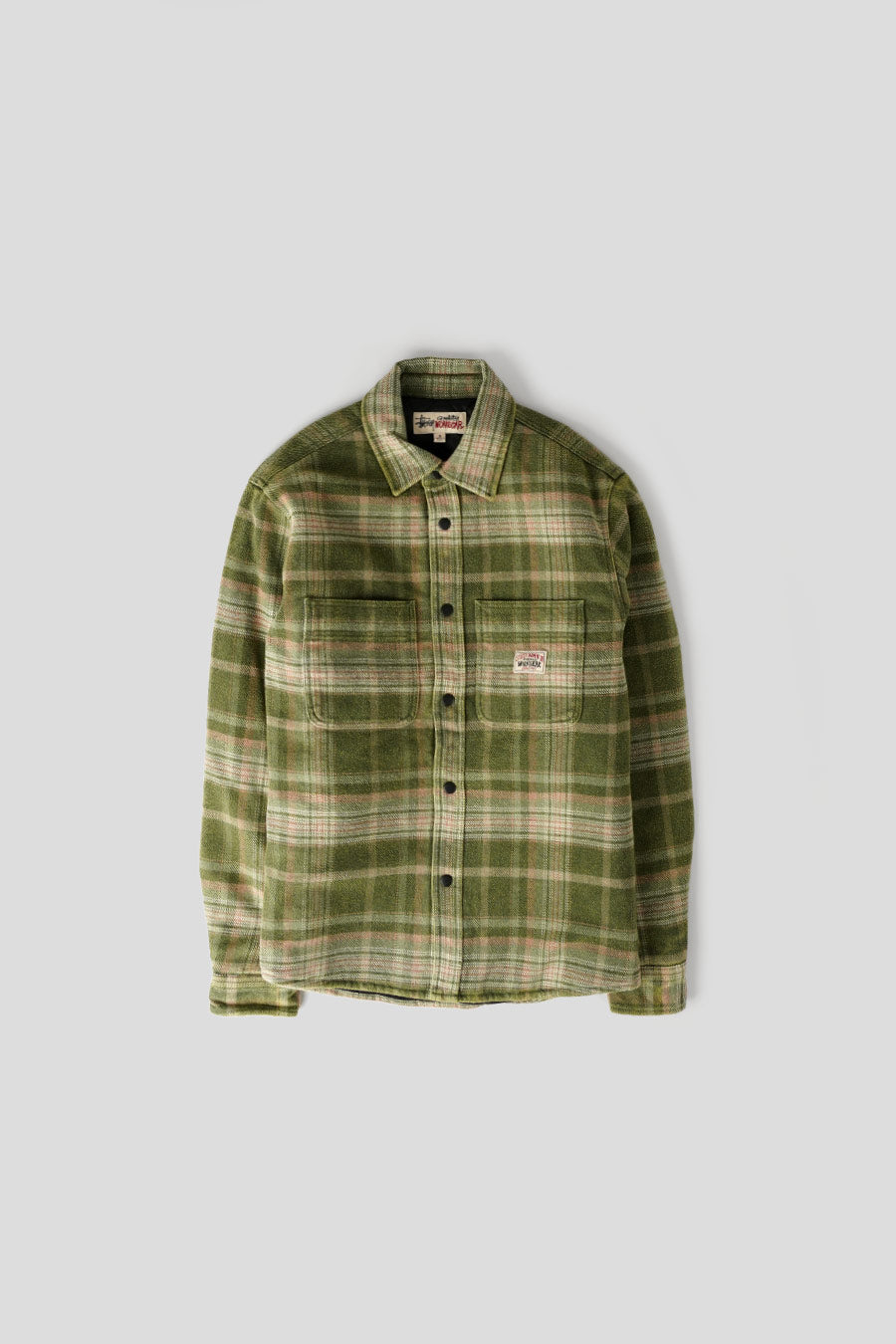 Stussy - CHEMISE HEAVY PLAID VERTE - LE LABO STORE