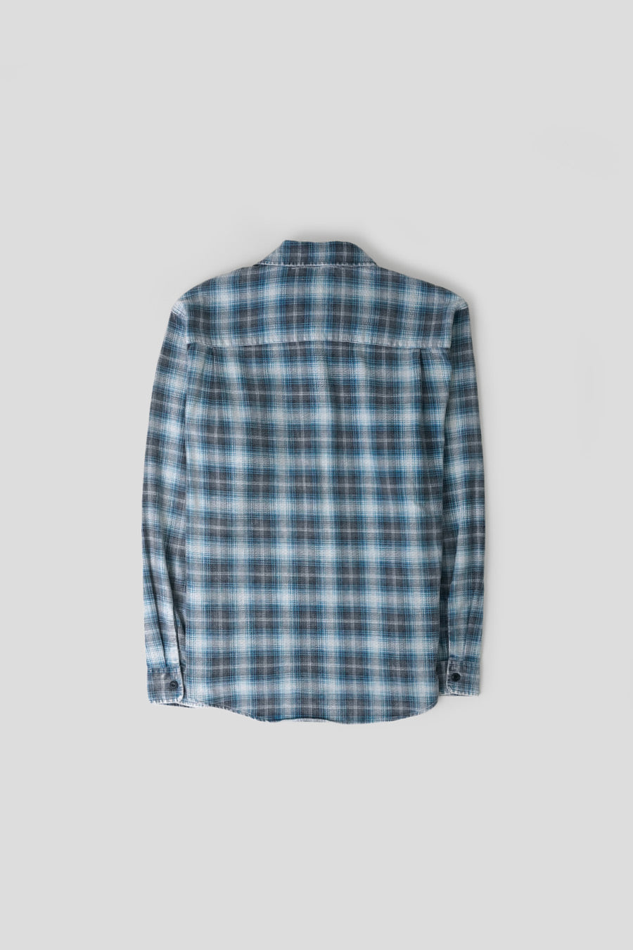 Stussy - CHEMISE MANCHES LONGUES DEX PLAID BLEUE - LE LABO STORE