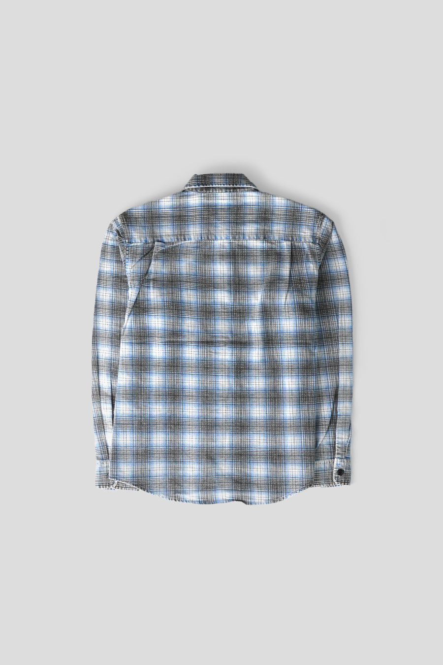 Stussy - CHEMISE MANCHES LONGUES DEX PLAID BLEUE ET BLANCHE - LE LABO STORE