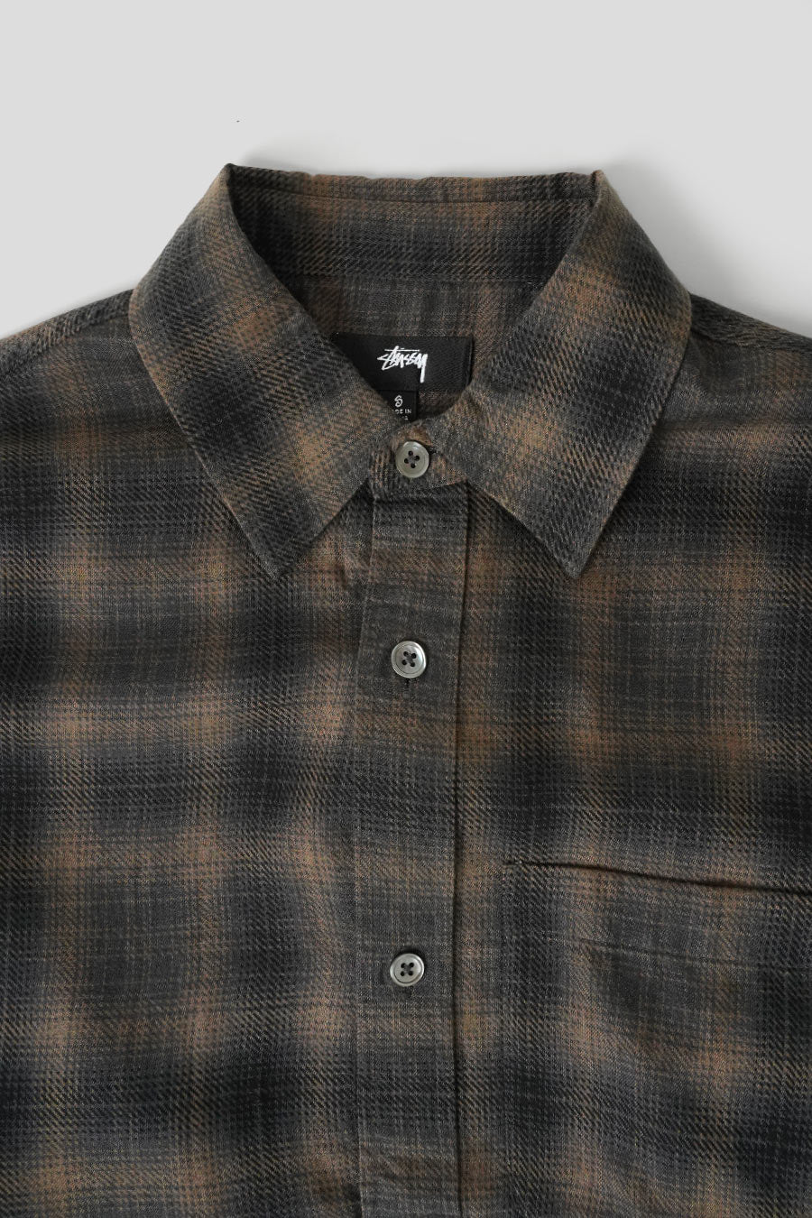 Stussy - CHEMISE MATTHEW PLAID BD MARRON - LE LABO STORE