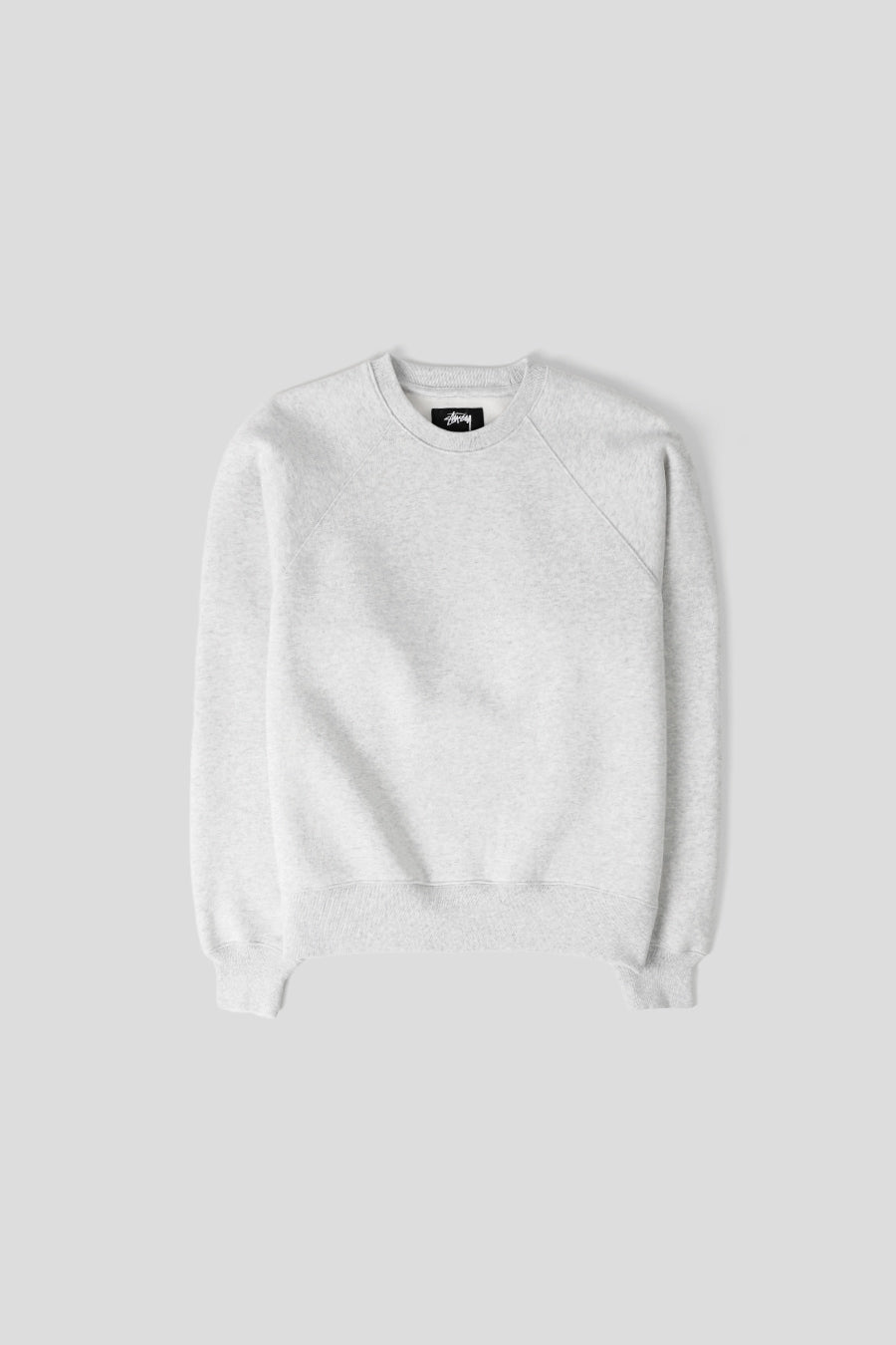 Stussy - CREWNECK FLEECE RAGLAN GRIS CHINÉ - LE LABO STORE
