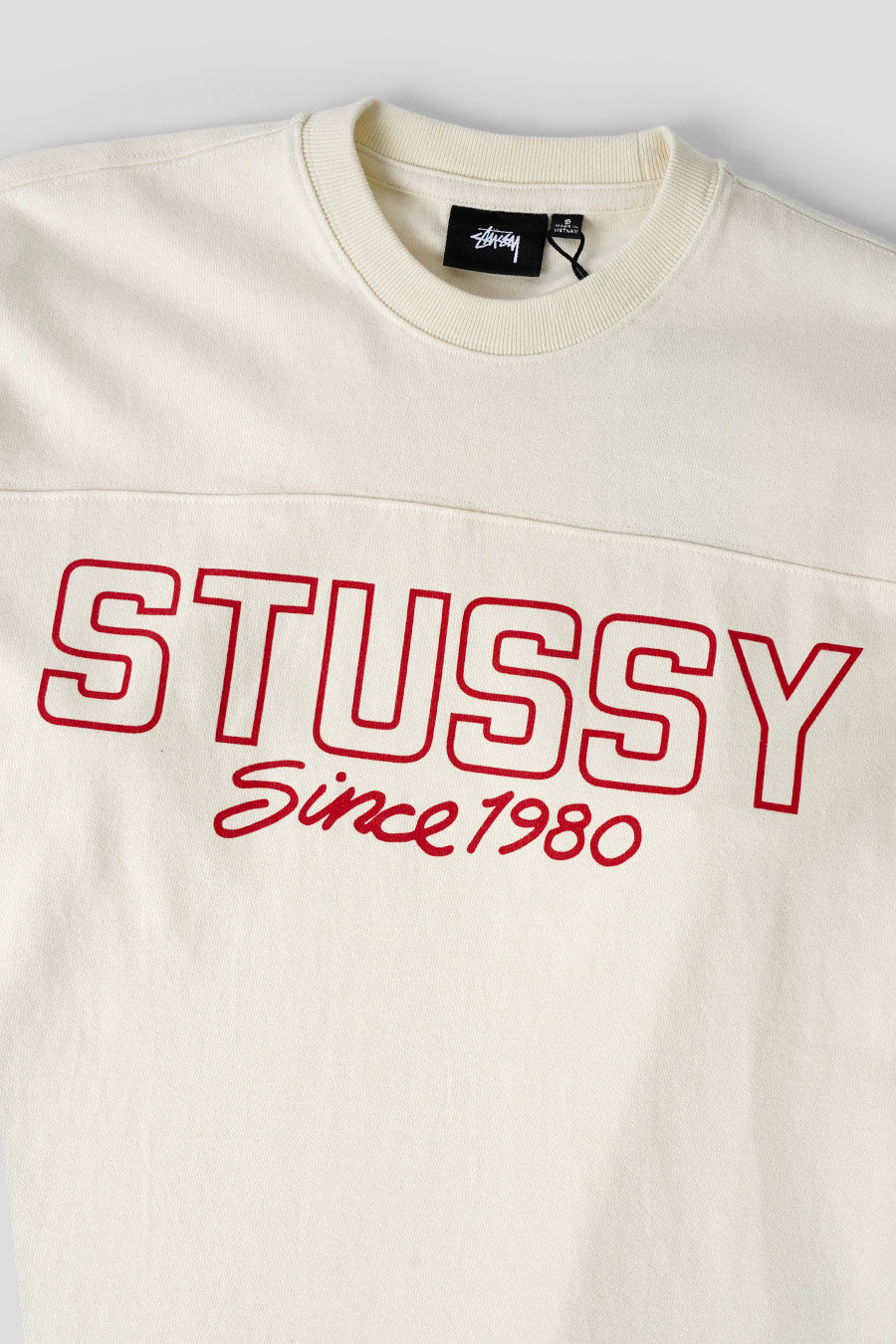Stussy - CREWNECK FOOTBALL BEIGE - LE LABO STORE