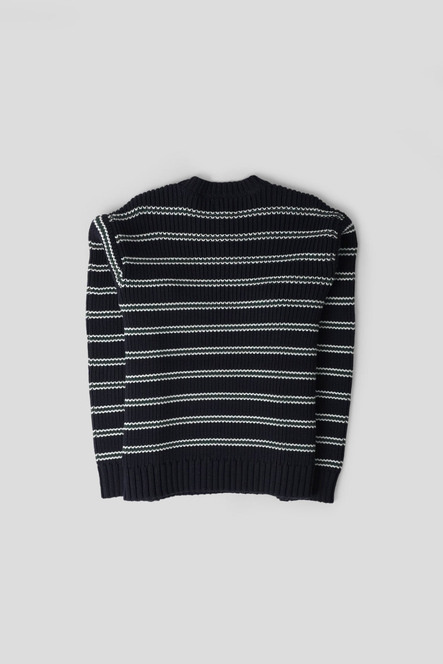 Stussy - NAVY AND WHITE STROPE CREWNECK - LE LABO STORE