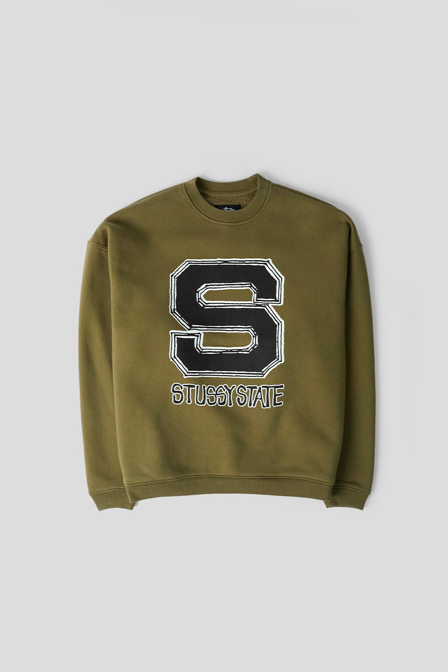 Stussy - CREWNECK STUSSY STATE OLIVE - LE LABO STORE
