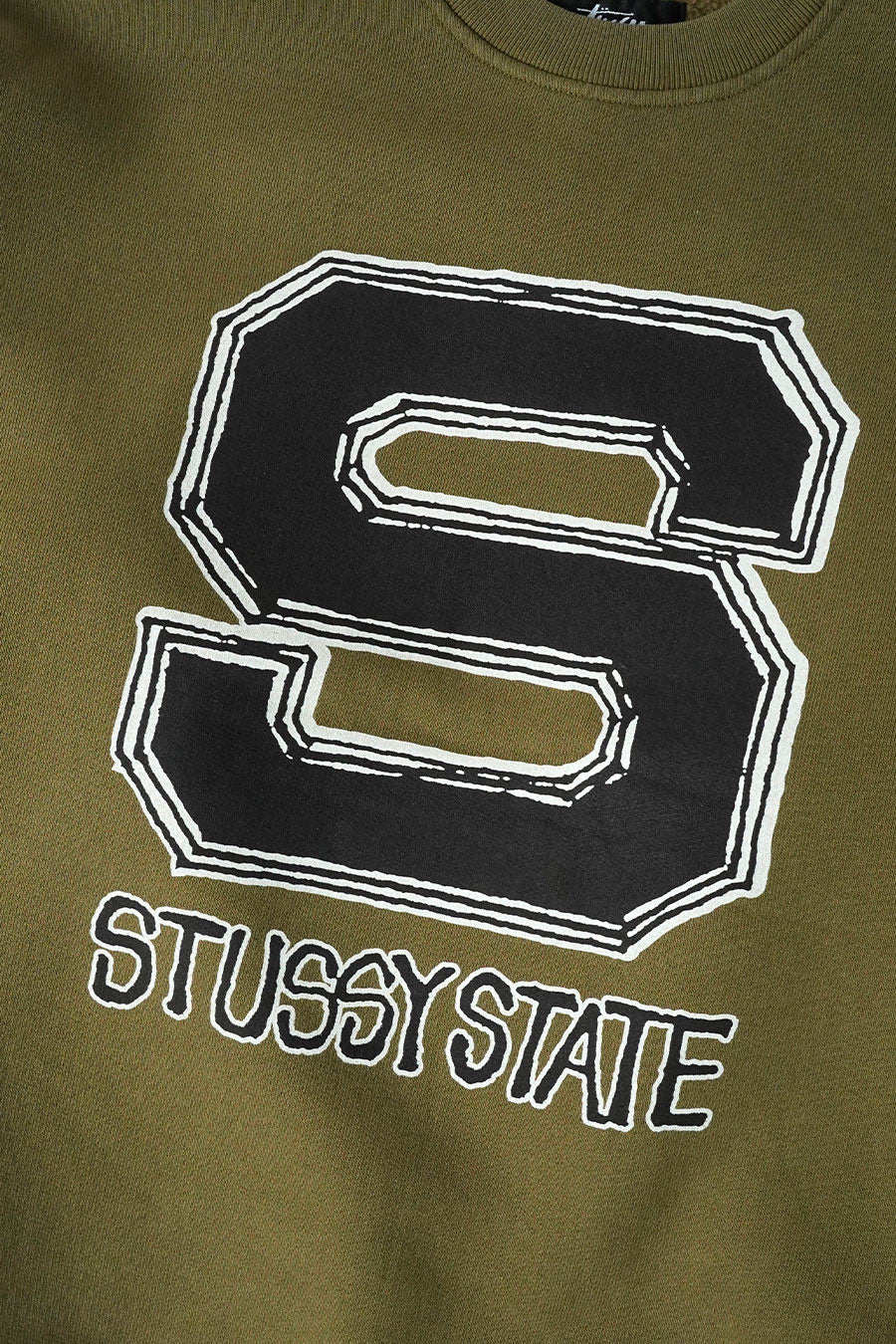Stussy - CREWNECK STUSSY STATE OLIVE - LE LABO STORE