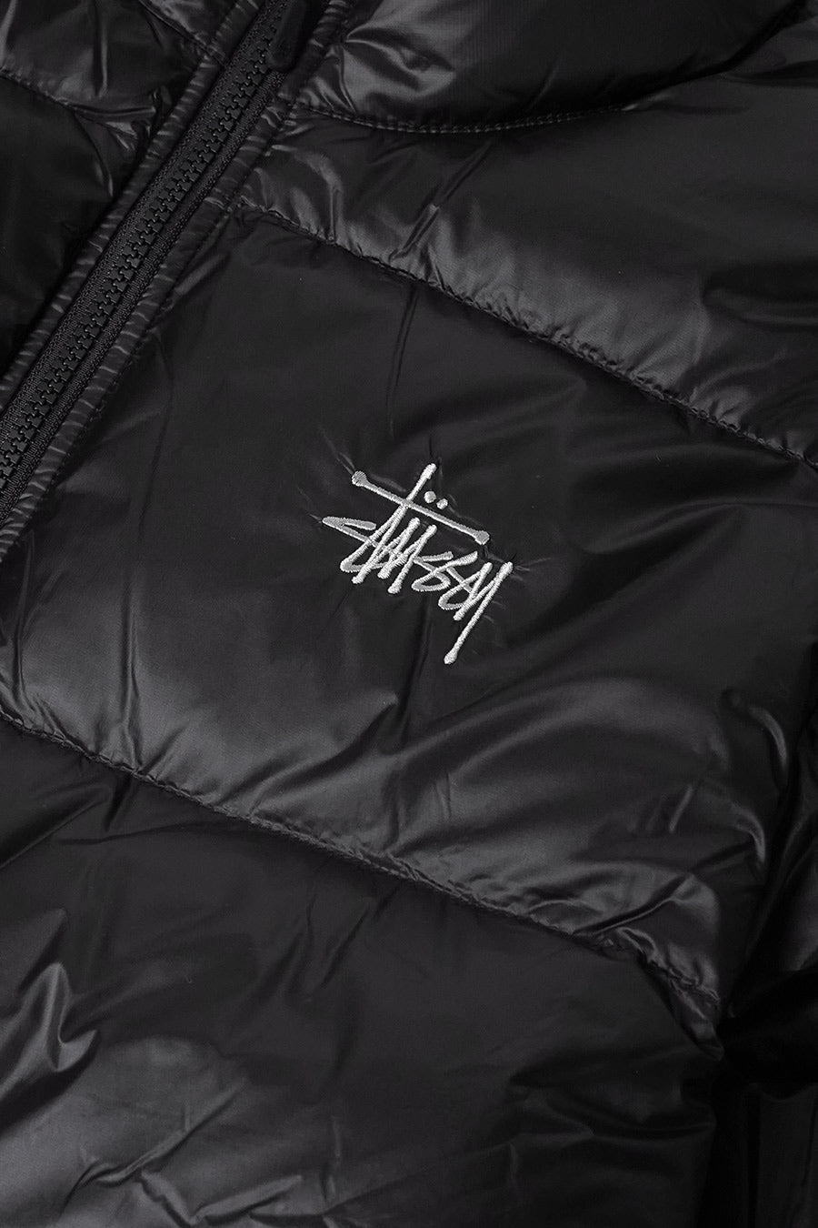 Stussy - DOUDOUNE DOWN MOCK MICRO RIPSTOP NOIRE - LE LABO STORE