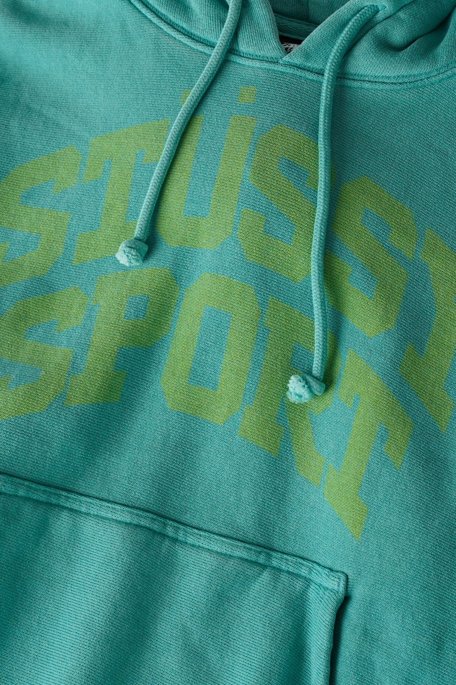 Stussy - ARCTIC BLUE BLACK BLOCK SPORT GAR. DYED HOODIE - LE LABO STORE