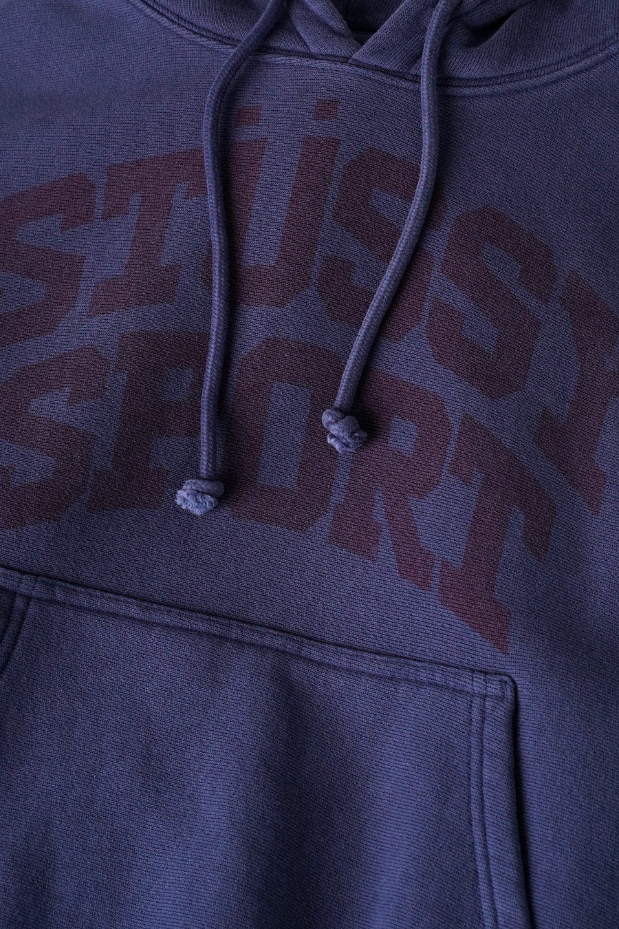 Stussy - MIDNIGHT BLUE BLACK BLOCK SPORT GAR. DYED HOODIE - LE LABO STORE