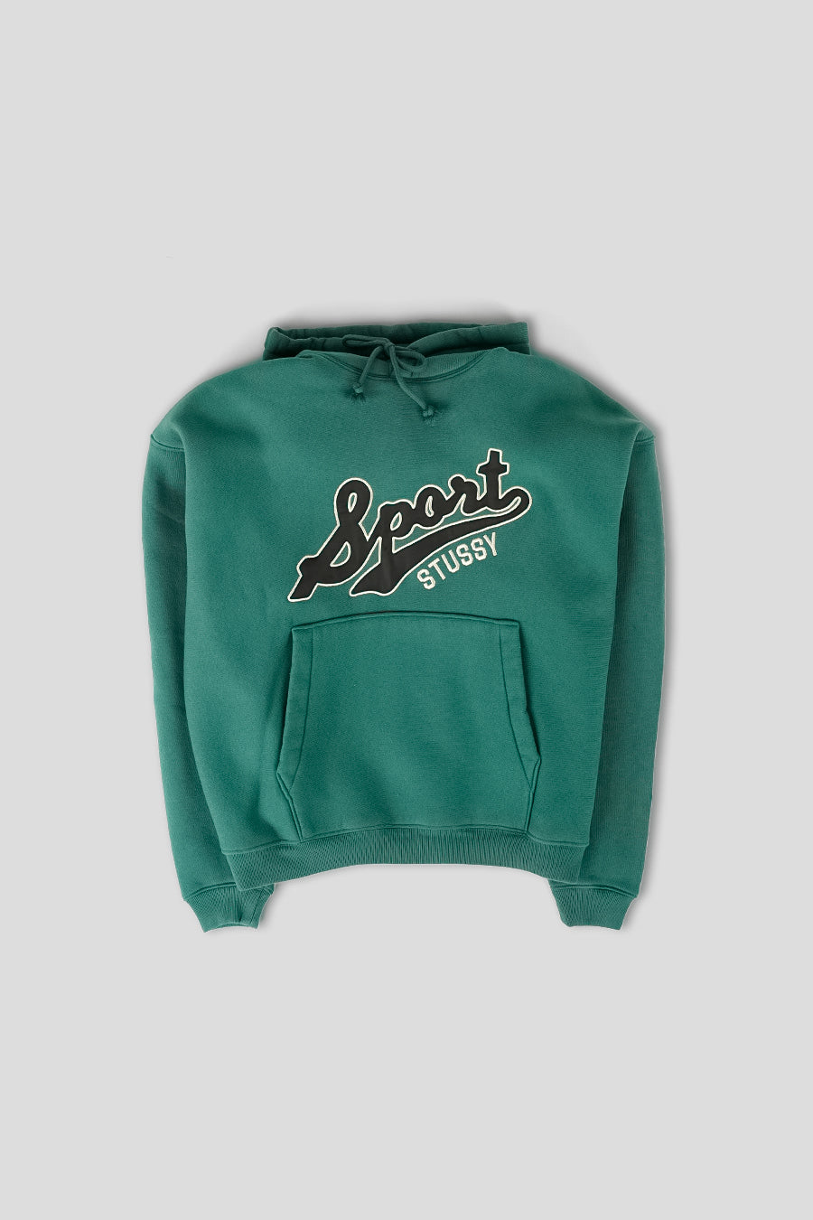 Stussy GREEN SATIN PATCH OVERSIZED HOODIE – LE LABO STORE