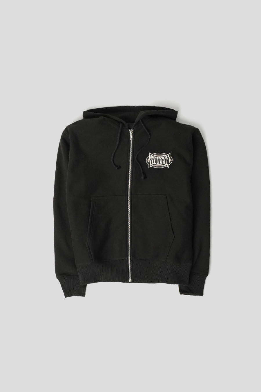 Stussy - HOODIE ZIP CHAMPION OVAL NOIR - LE LABO STORE