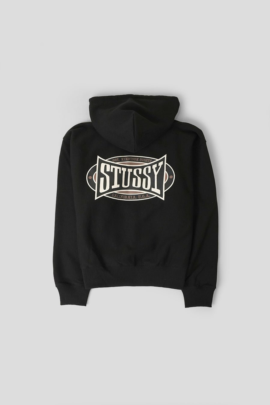 Stussy - HOODIE ZIP CHAMPION OVAL NOIR - LE LABO STORE