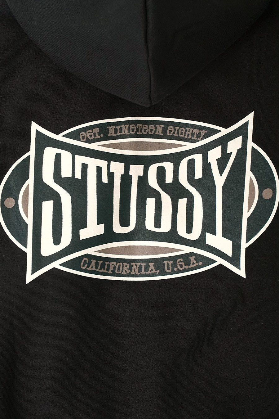 Stussy - HOODIE ZIP CHAMPION OVAL NOIR - LE LABO STORE