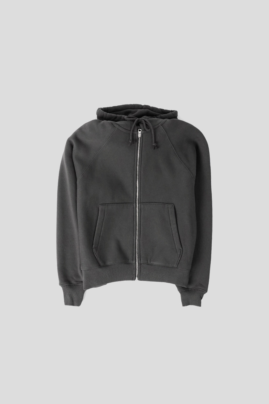 Stussy - HOODIE ZIP RAGLAN NOIR DÉLAVÉ - LE LABO STORE