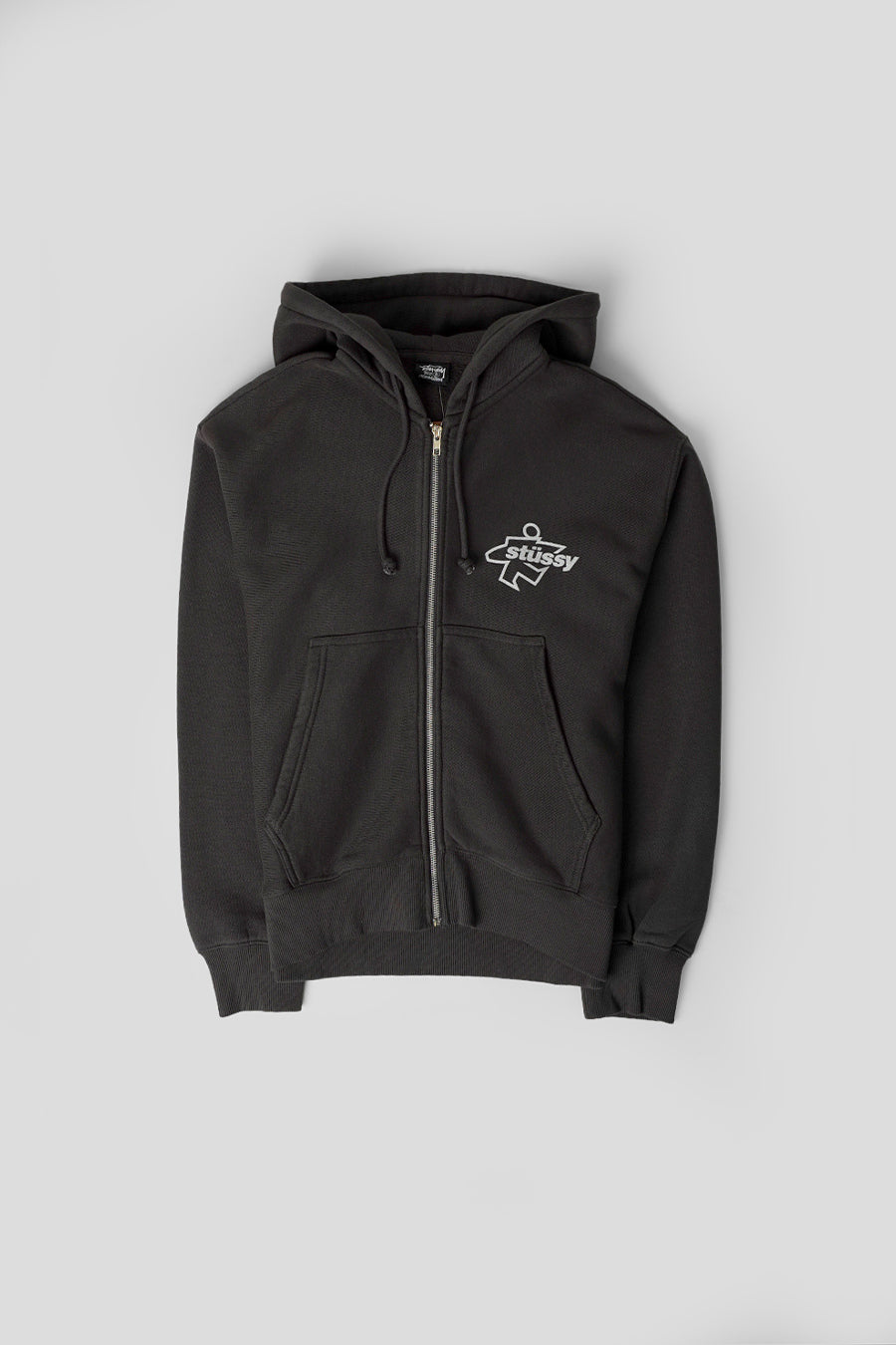 Stussy - FADED BLACK SURF SIZE GAR. DYED HOODIE ZIP - LE LABO STORE