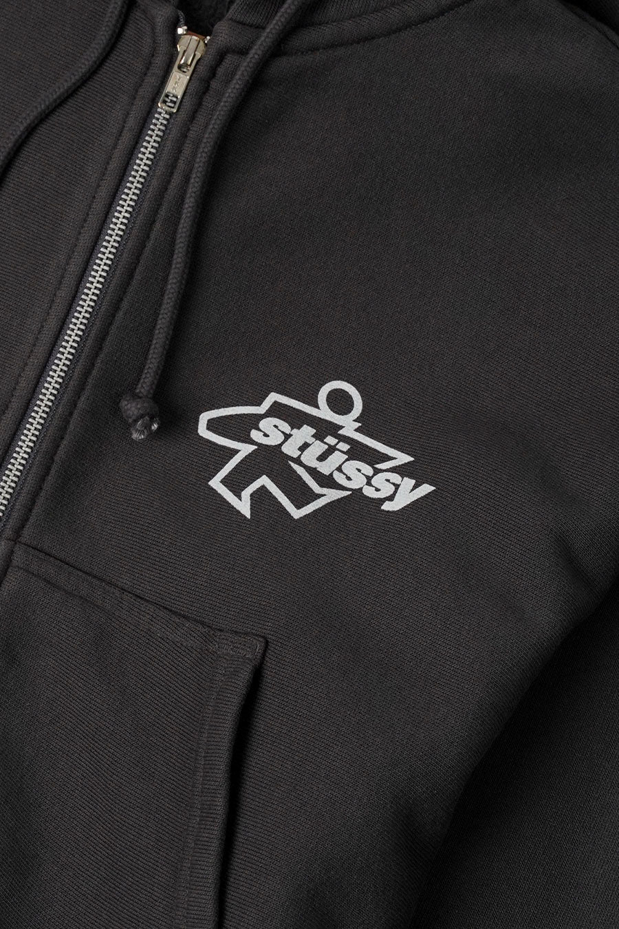 Stussy - FADED BLACK SURF SIZE GAR. DYED HOODIE ZIP - LE LABO STORE