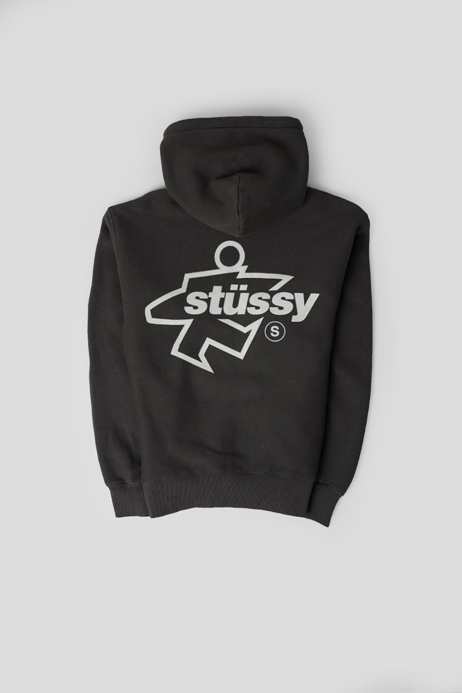 Stussy - HOODIE ZIP SURF SIZE GAR. DYED NOIR DÉLAVÉ - LE LABO STORE
