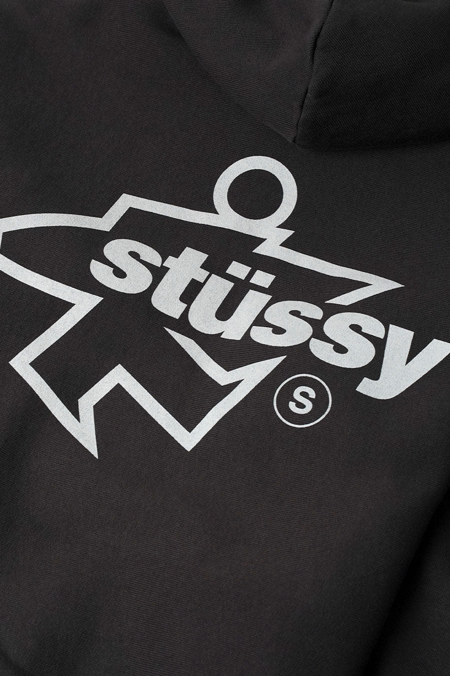 Stussy - HOODIE ZIP SURF SIZE GAR. DYED NOIR DÉLAVÉ - LE LABO STORE