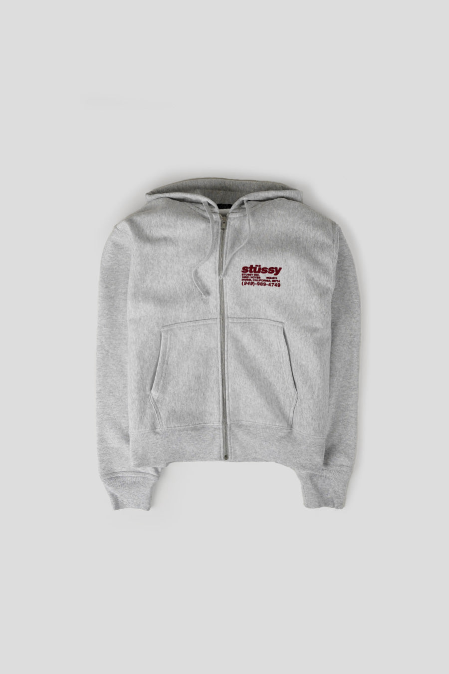 Stussy - GREY DNA ZIP HOOD - LE LABO STORE