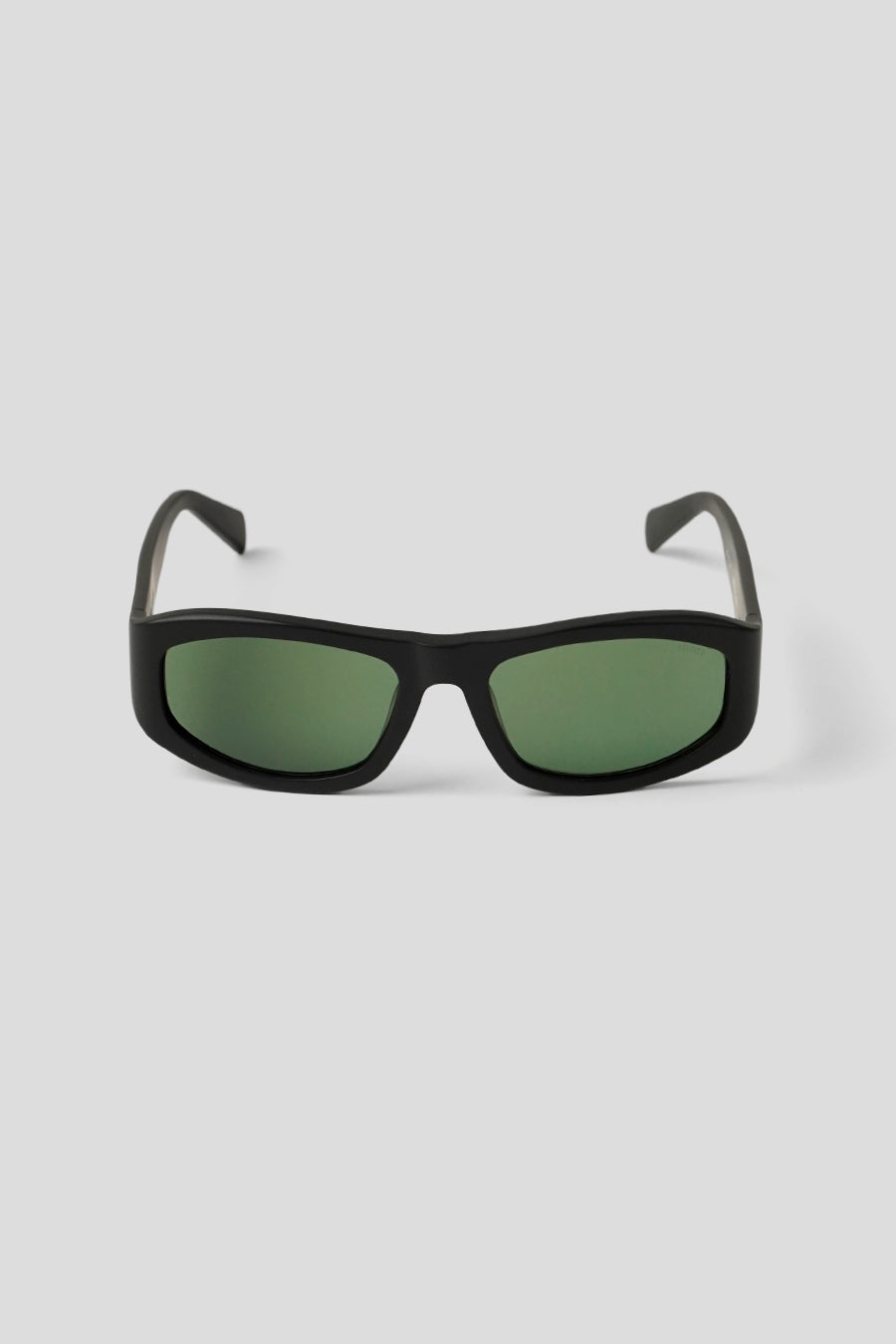 Stussy - LUNETTES DE SOLEIL LANDON MATTE BLACK ET GREEN LENS - LE LABO STORE