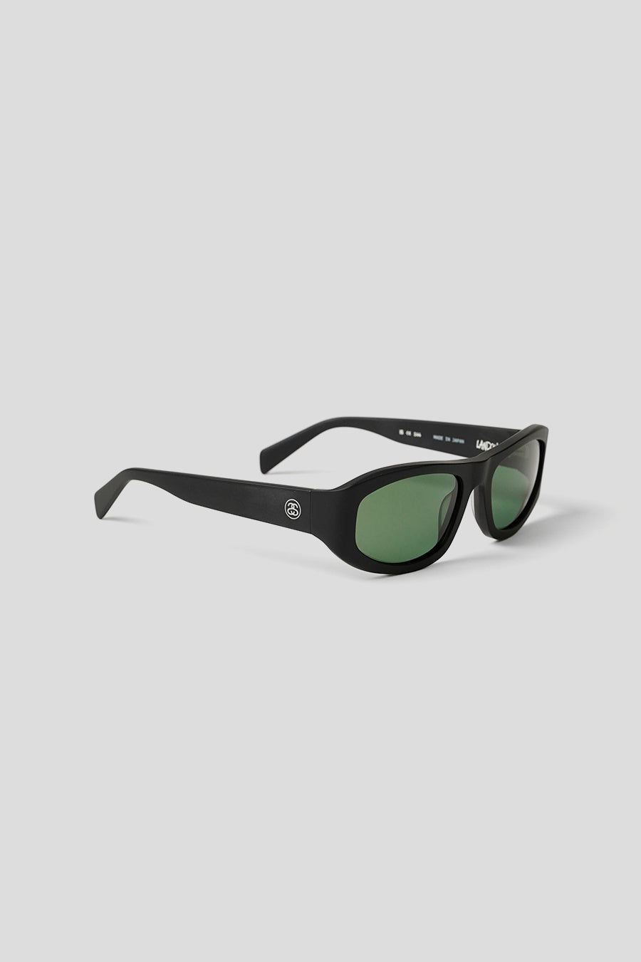 Stussy - LUNETTES DE SOLEIL LANDON MATTE BLACK ET GREEN LENS - LE LABO STORE