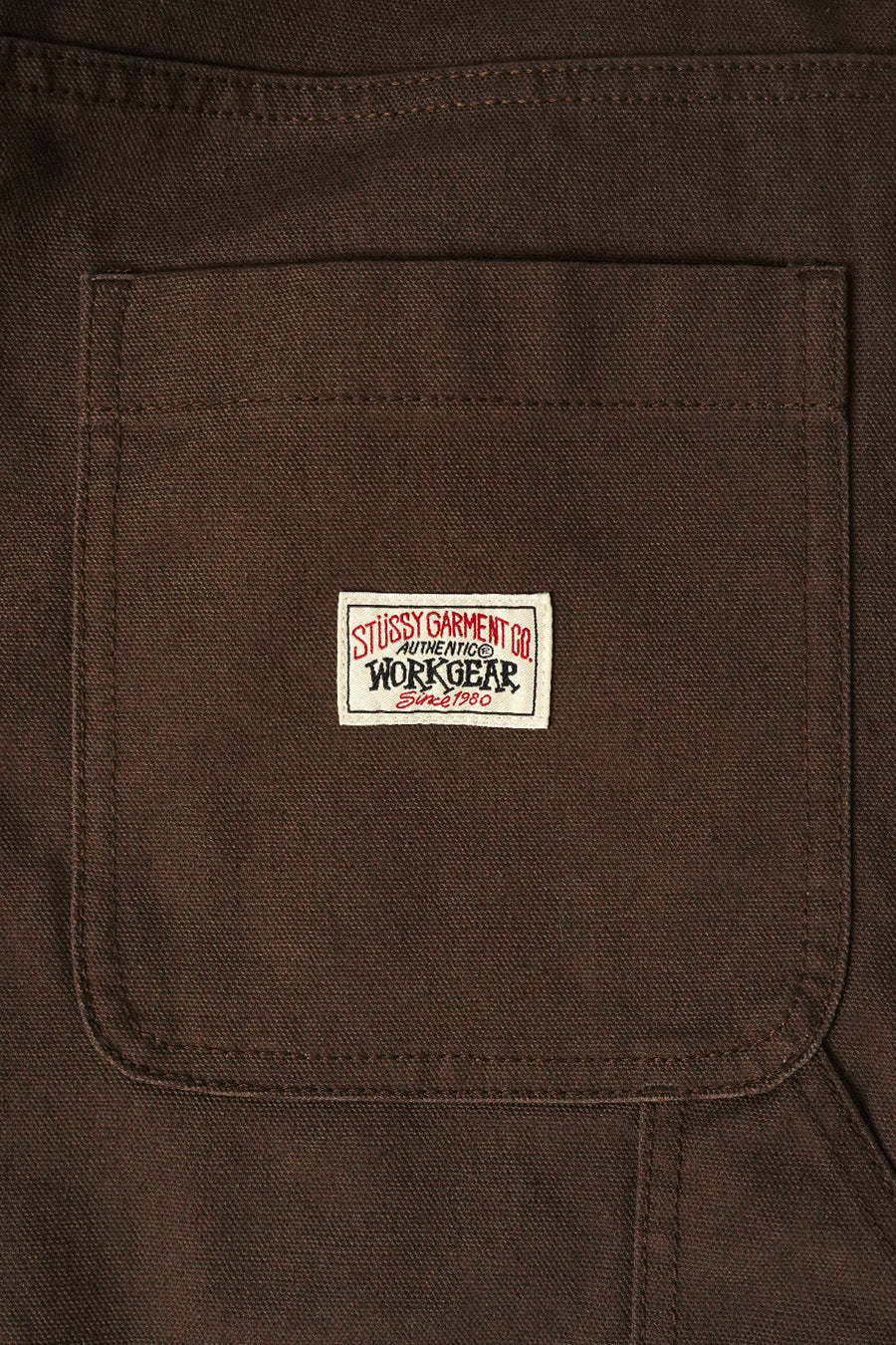 Stussy - PANTALON CARPENTER CANVAS MARRON - LE LABO STORE