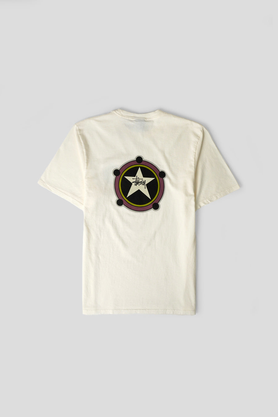 Stussy - T-SHIRT RANGER PIG. DYED BLANC NATUREL - LE LABO STORE