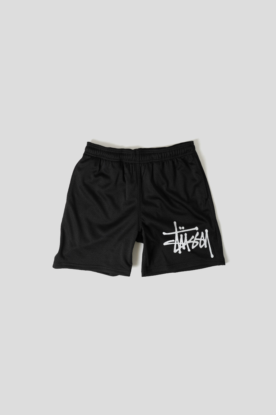 Stussy - BLACK BIG BASIC MESH SHORTS  - LE LABO STORE