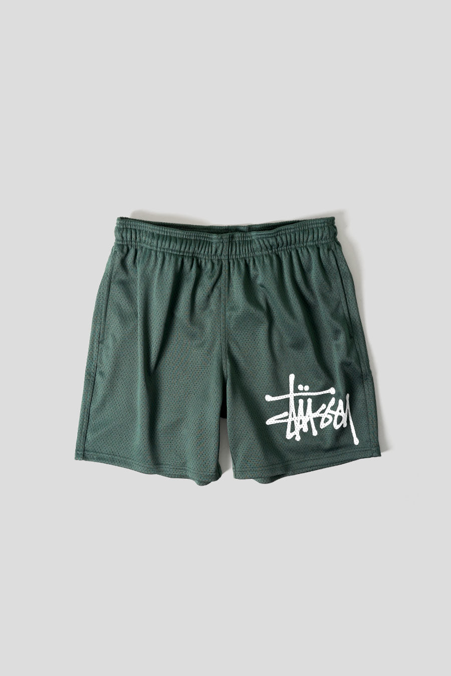 Stussy - SHORT EN MAILLE BIG BASIC VERT FONCÉ - LE LABO STORE