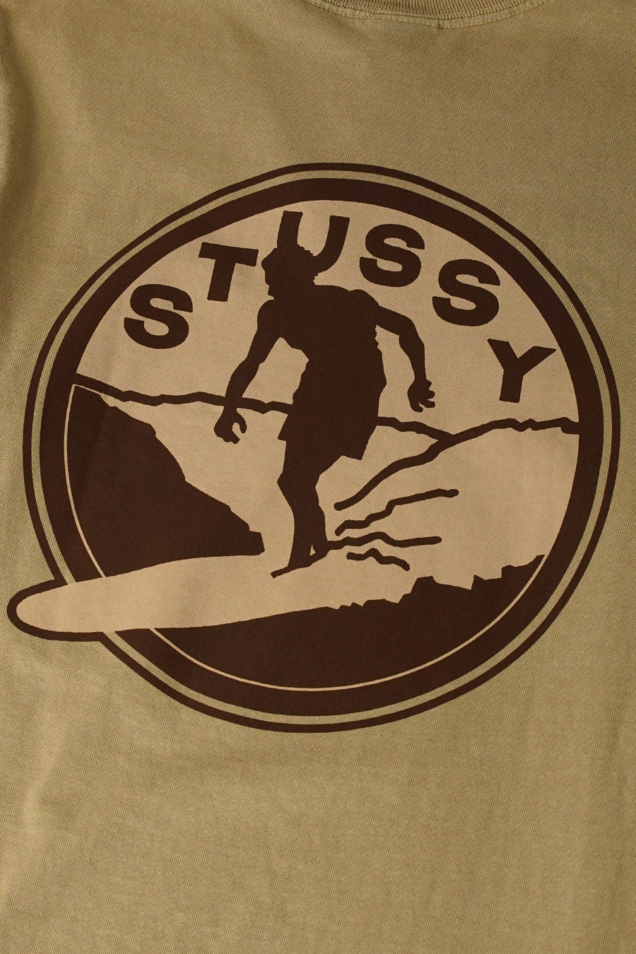 Stussy - T-SHIRT SURF CLUB PIG. DYED BEIGE - LE LABO STORE