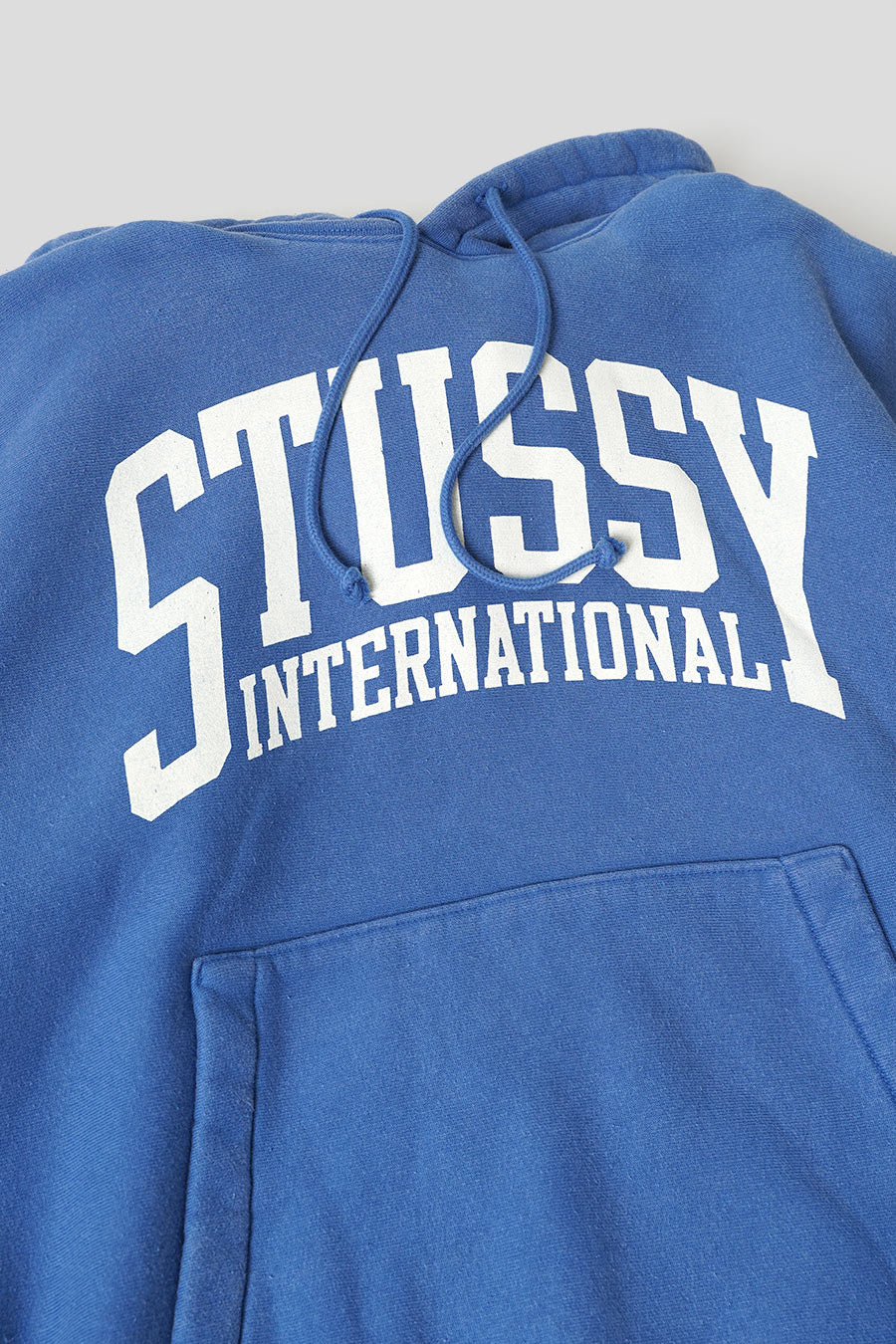 Stussy BLUE RELAXED INTERNATIONAL HOODIE LE LABO STORE stussy-blue-relaxed-international-hoodie-le-labo-store