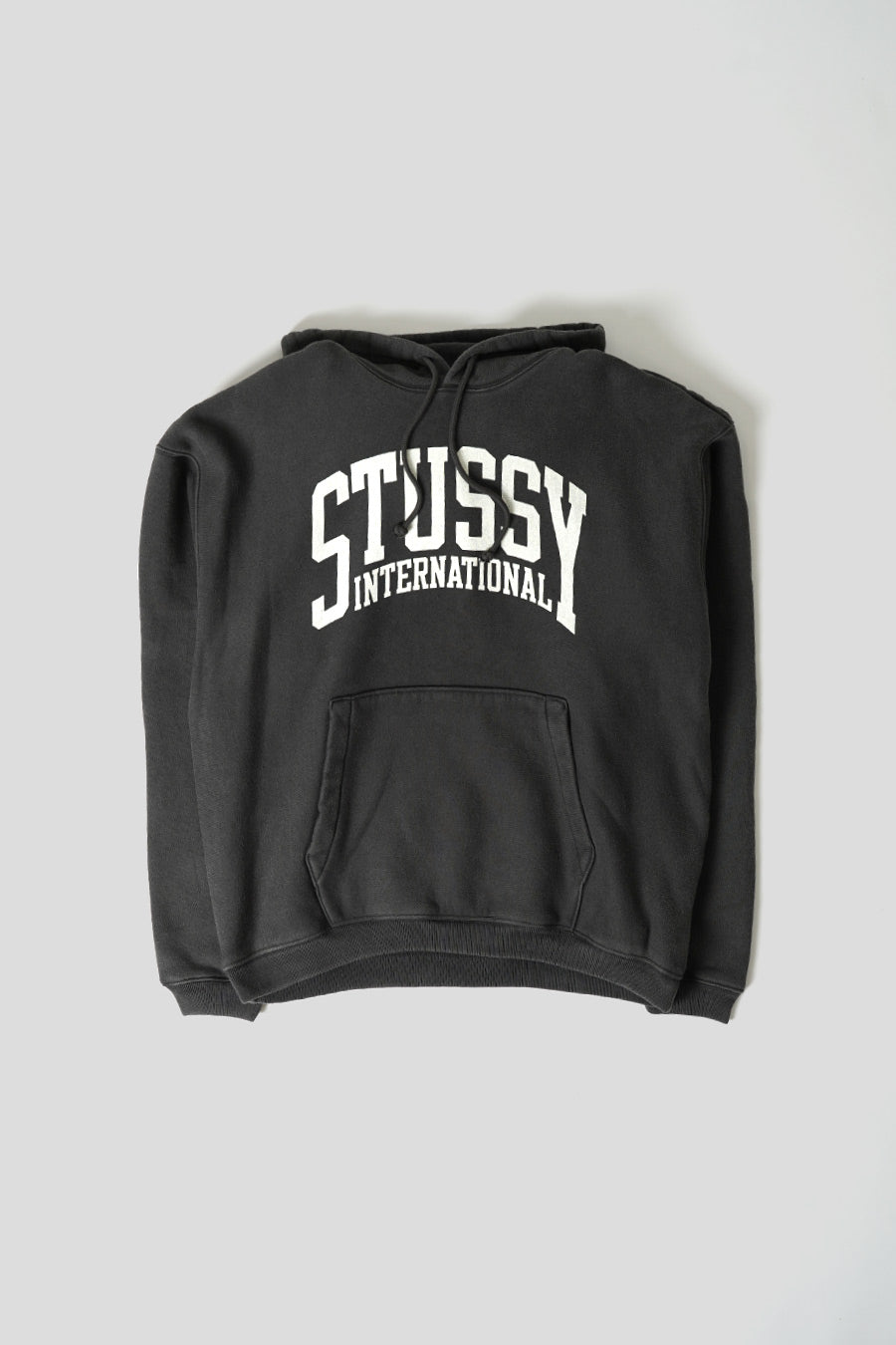 Stussy - BLACK RELAXED INTERNATIONAL HOODIE - LE LABO STORE