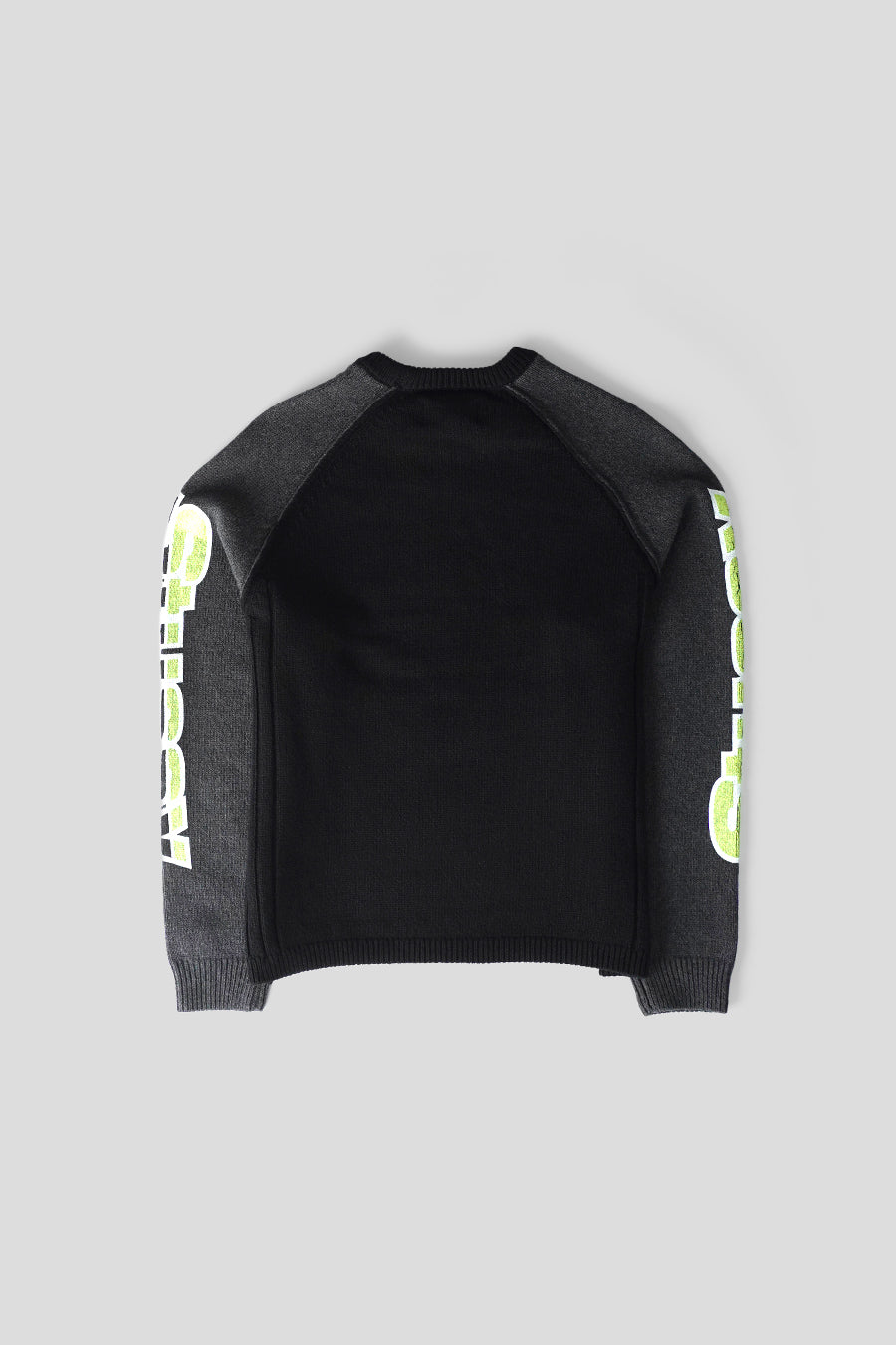 Stussy - SWEATSHIRT TWO TONE RAGLAN NOIR ET GRIS - LE LABO STORE