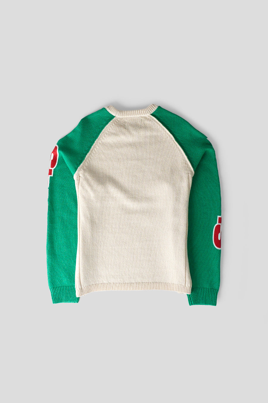 Stussy - SWEATSHIRT TWO TONE REGLAN ÉCRU ET VERT - LE LABO STORE