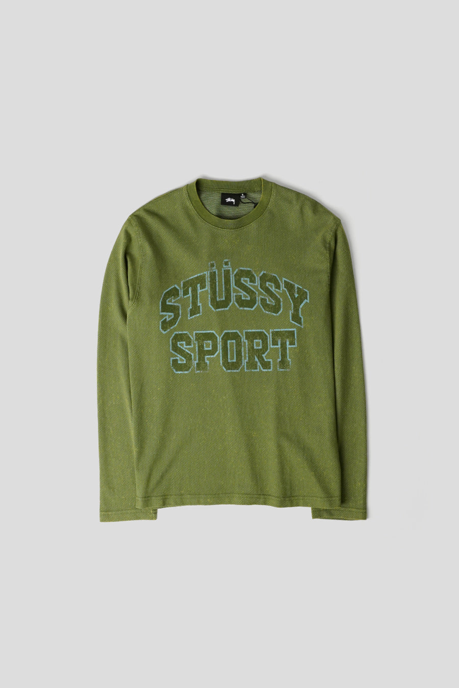 Stussy - T-SHIRT À MANCHES LONGUES 2TONE VERT - LE LABO STORE