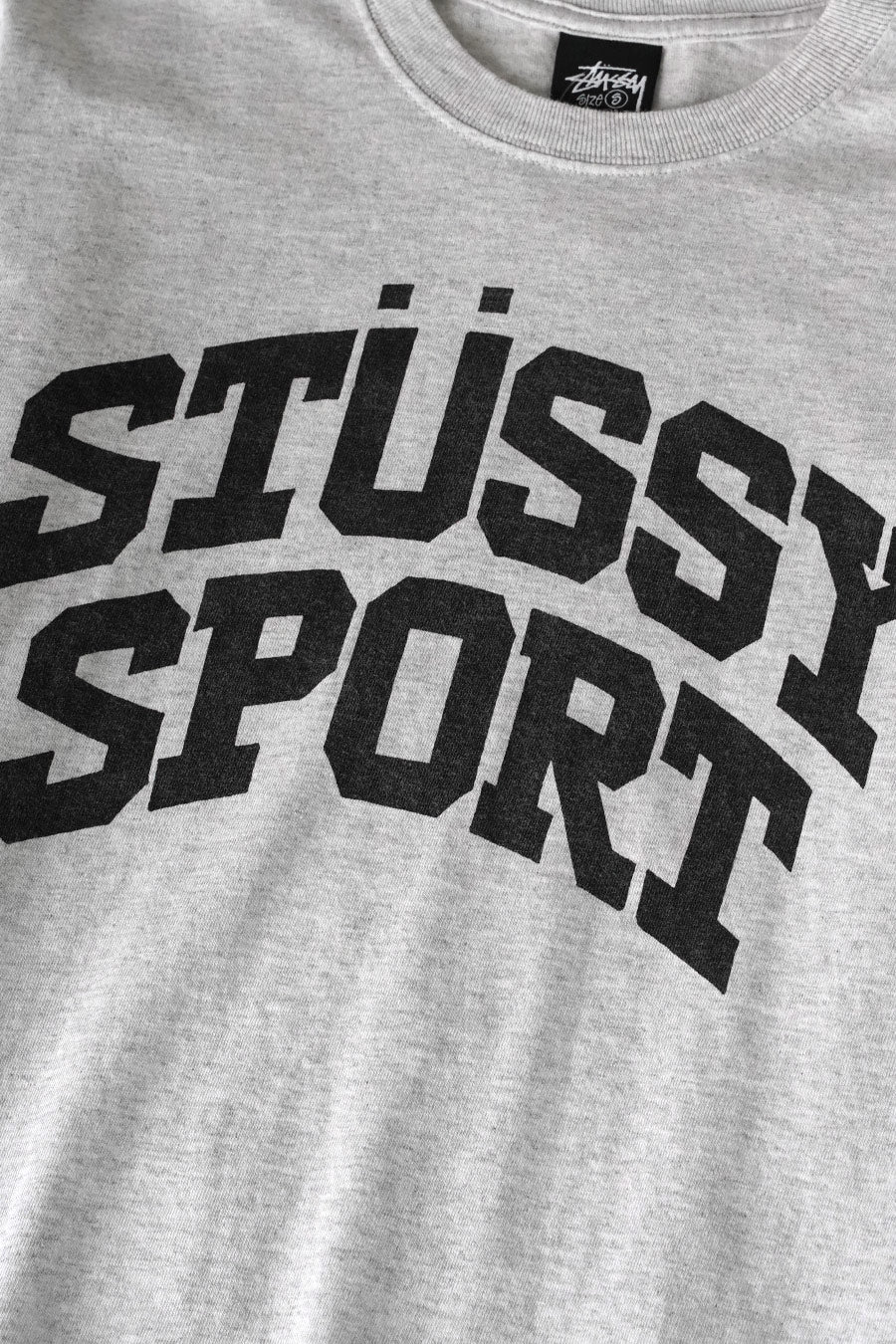 Stussy - ASH GREY BLOCK SPORT T-SHIRT - LE LABO STORE