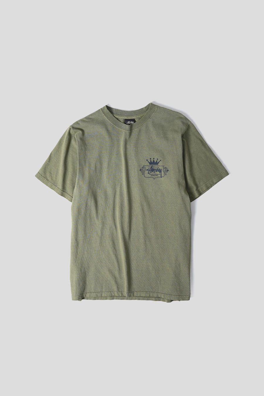 Stussy - T-SHIRT BUILT TO LAST PIGMENT DYED OLIVE - LE LABO STORE