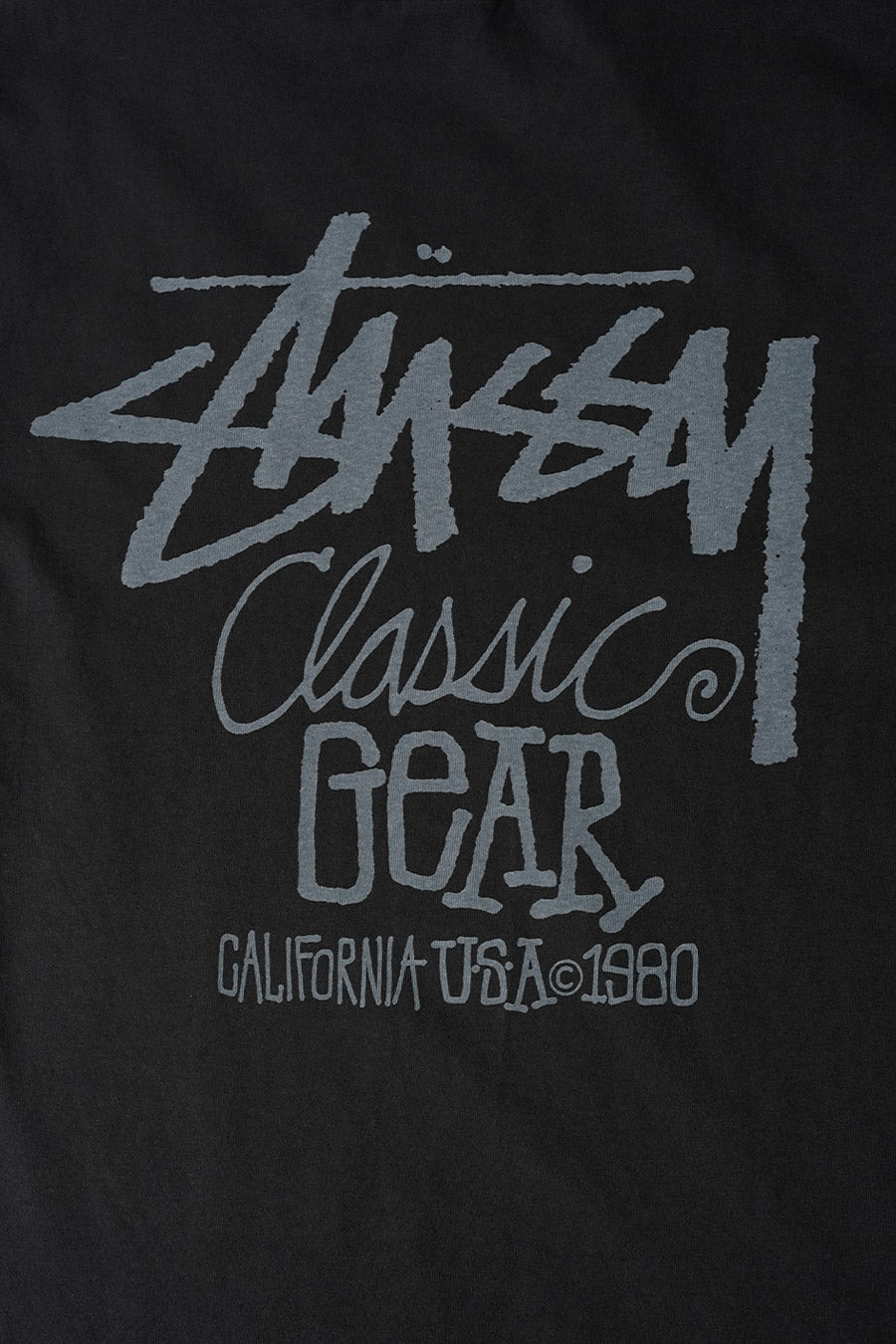Stussy - T-SHIRT CLASSIC GEAR NOIR - LE LABO STORE