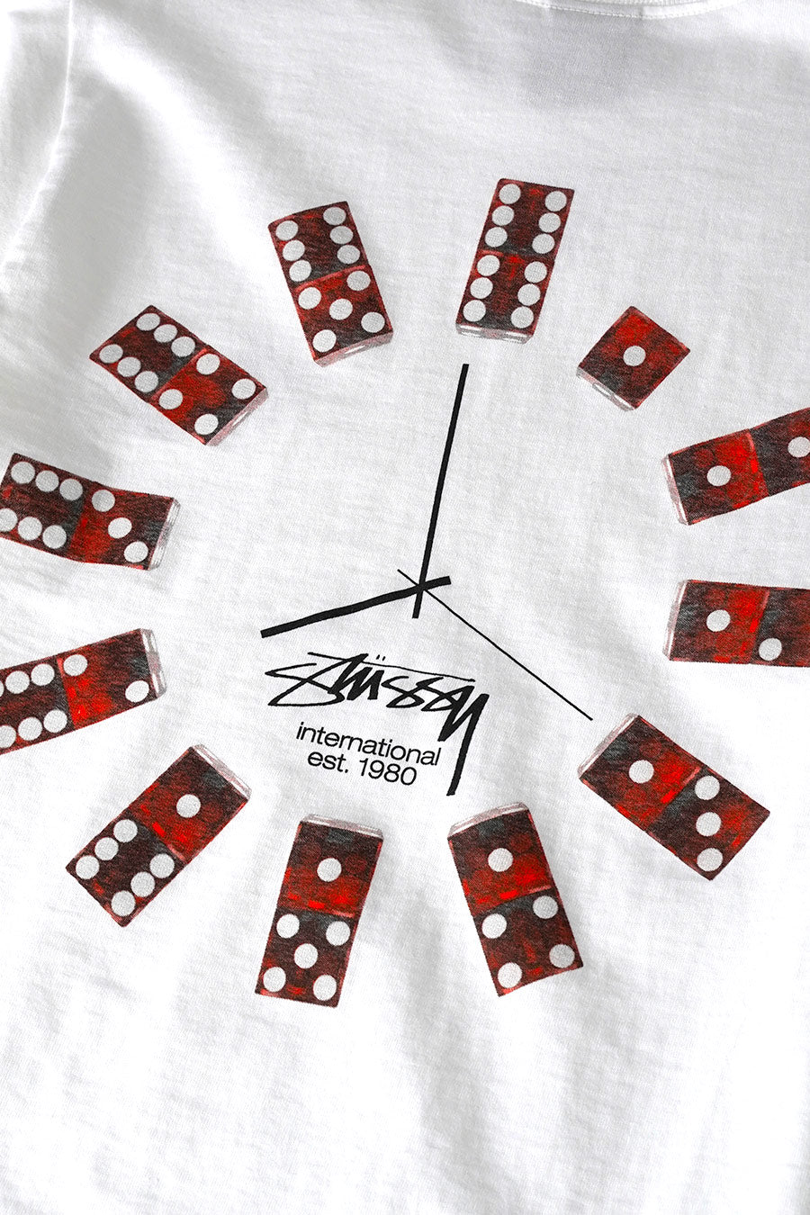 Stussy - T-SHIRT DICE CLOCK BLANC - LE LABO STORE