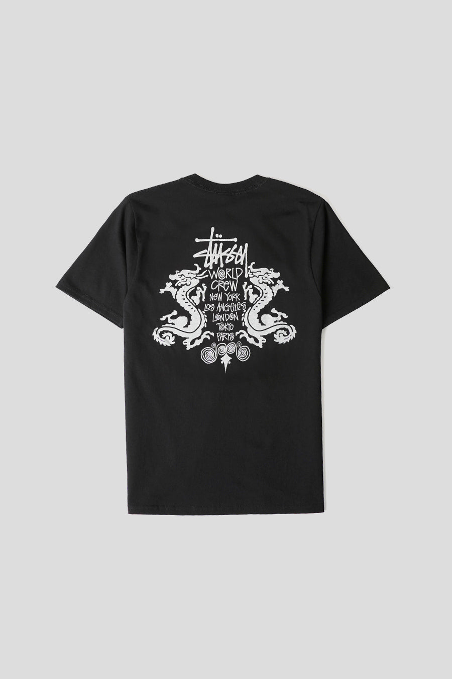 Stussy - T-SHIRT DOUBLE DRAGON PIG DYED NOIR - LE LABO STORE