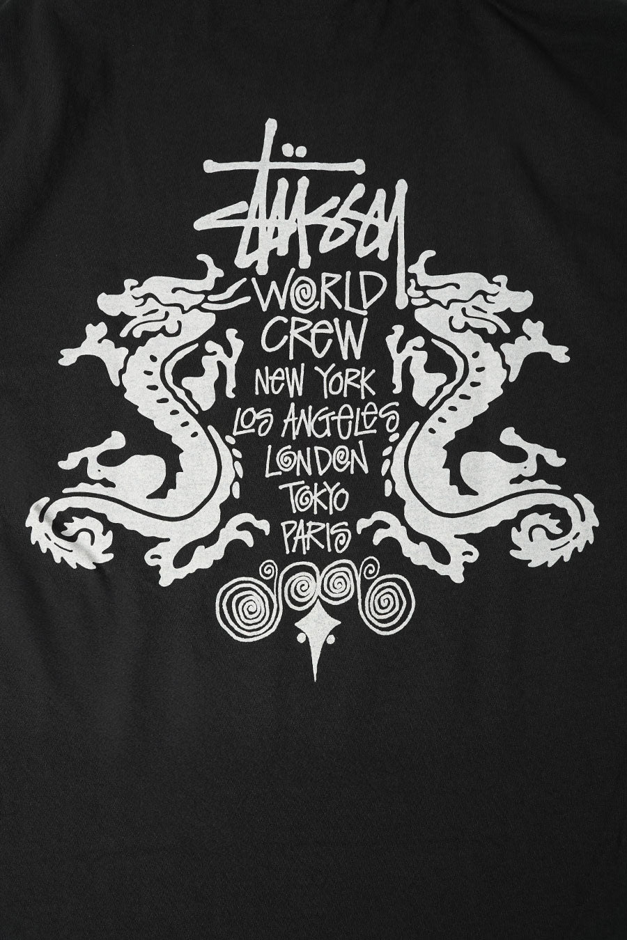 Stussy - T-SHIRT DOUBLE DRAGON PIG DYED NOIR - LE LABO STORE