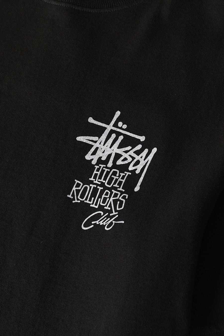 Stussy - T-SHIRT HIGH ROLLERS PIG. DYED NOIR DÉLAVÉ - LE LABO STORE