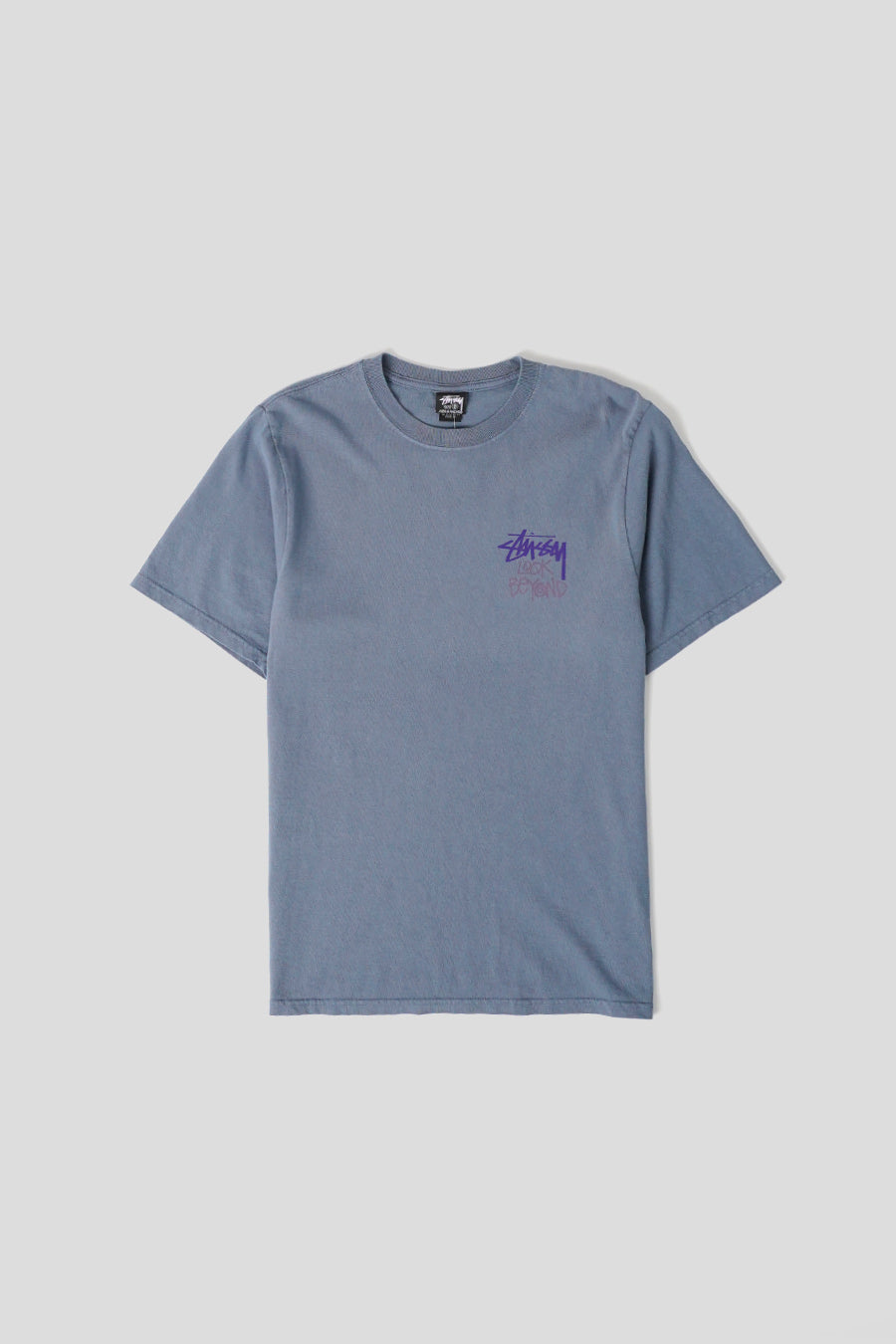 Stussy - T-SHIRT LOOK BEYOND PIG DYED BLEU MARINE - LE LABO STORE