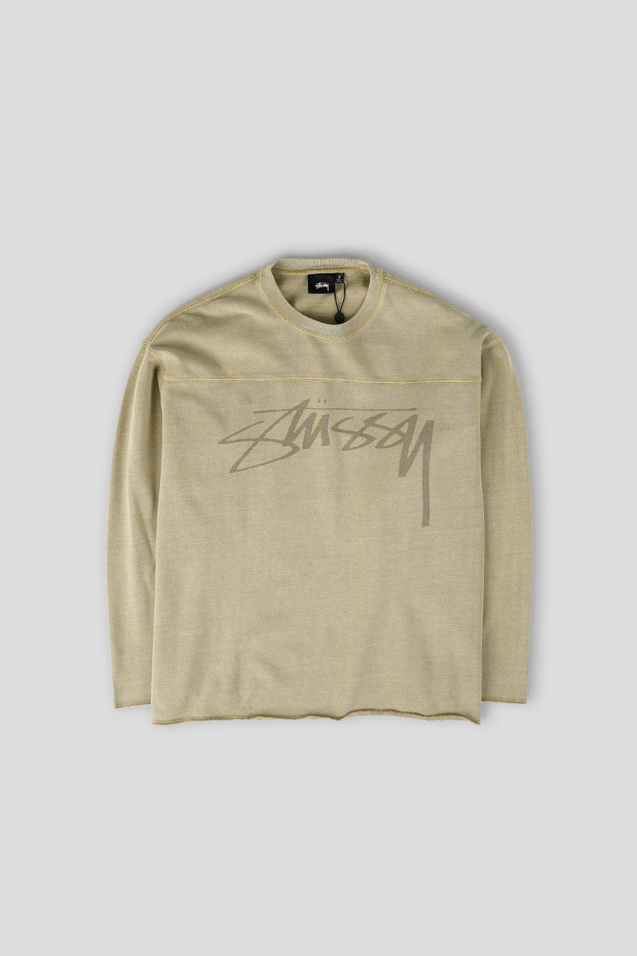 Stussy -  SAND CREW PIGMENT DYED LONG-SLEEVED T-SHIRT - LE LABO STORE