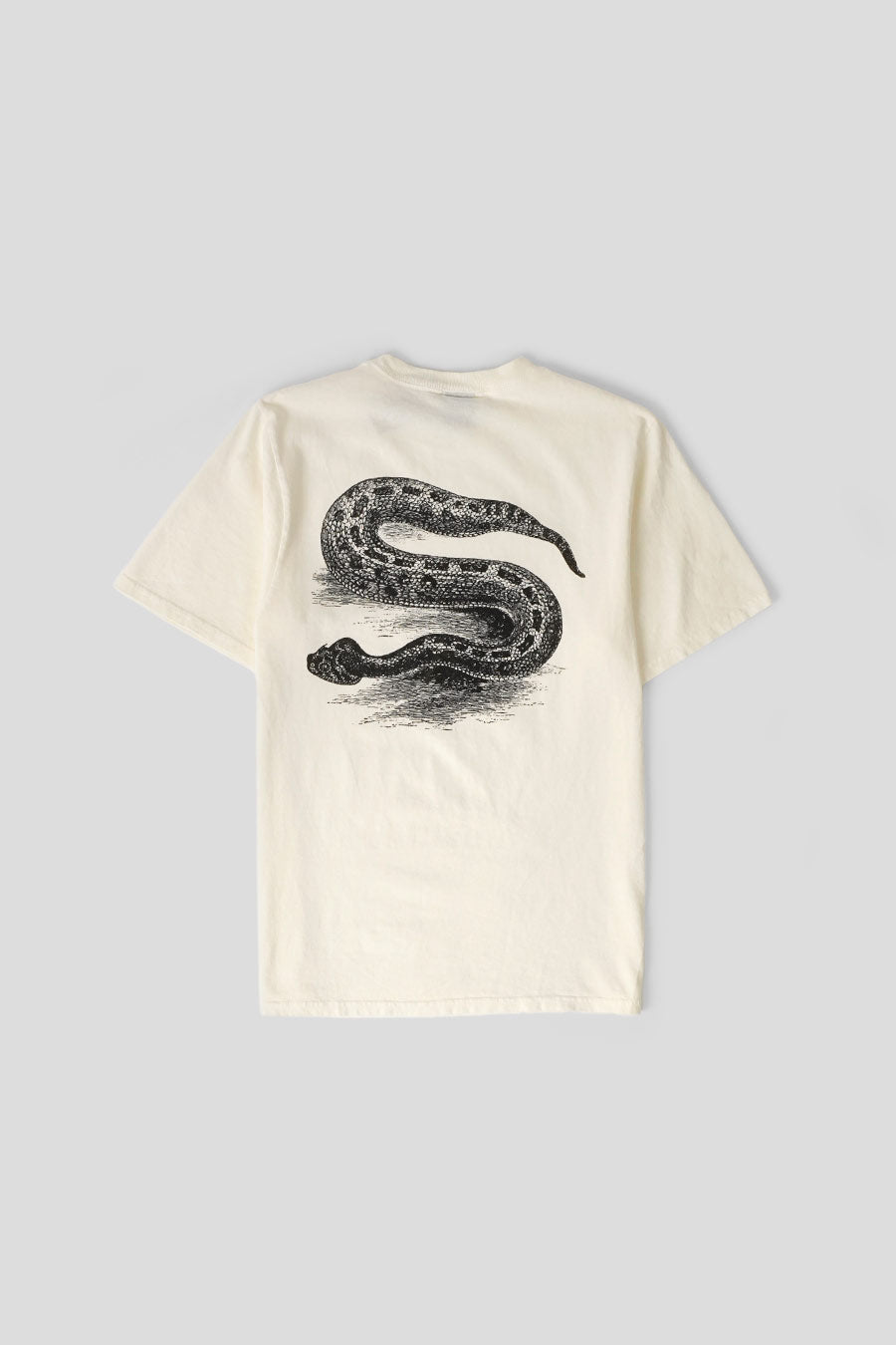 Stussy - T-SHIRT SERPENT PIG. DYED BLANC NATUREL - LE LABO STORE