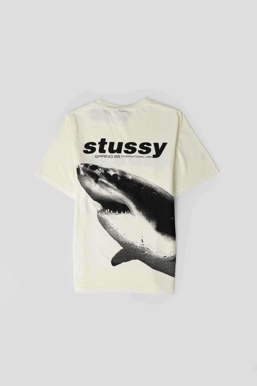 Stussy - T-SHIRT SHARK PIG. DYED BLANC NATUREL - LE LABO STORE