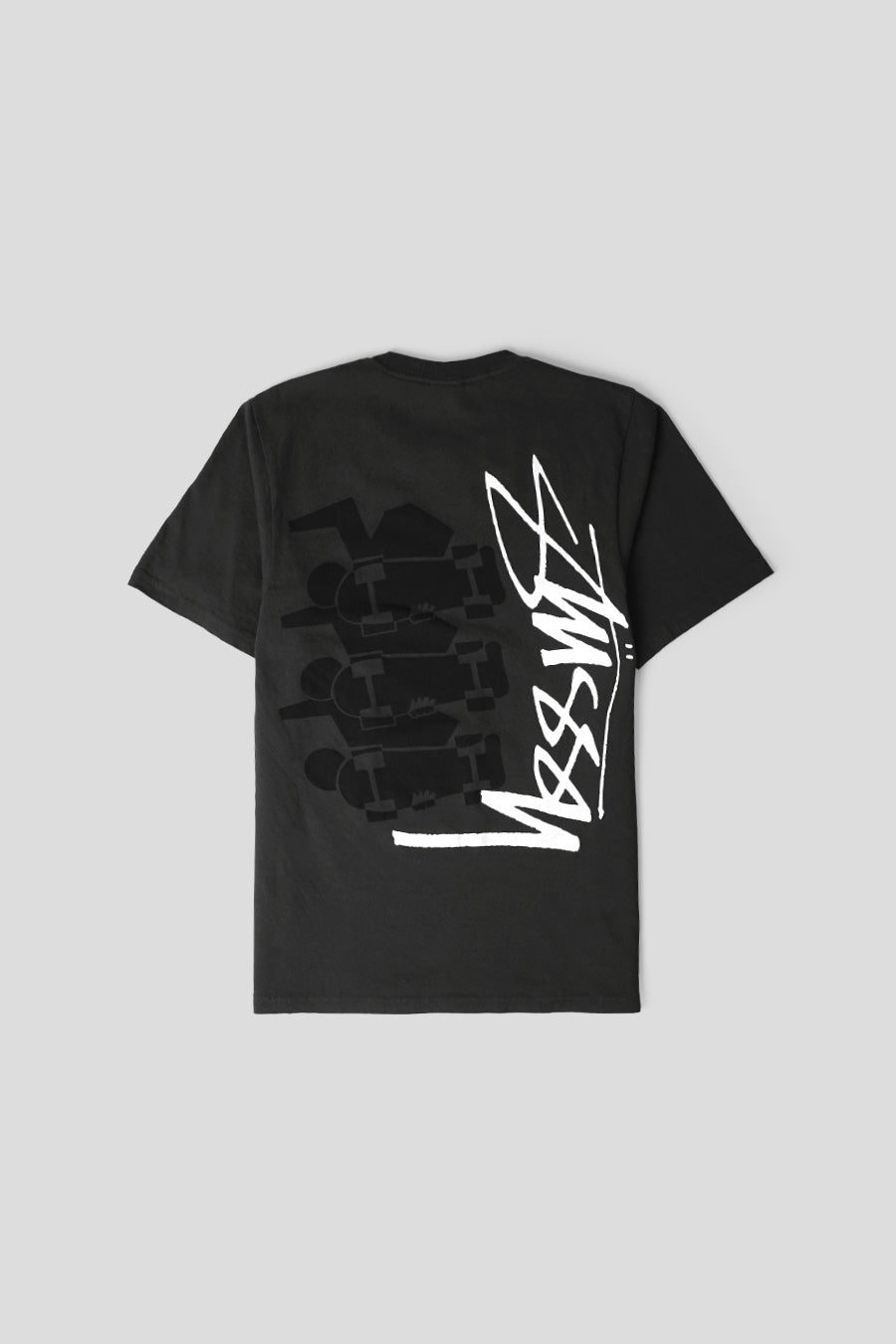 Stussy - FADED BLACK SKATE STACK PIG. DYED T-SHIRT - LE LABO STORE
