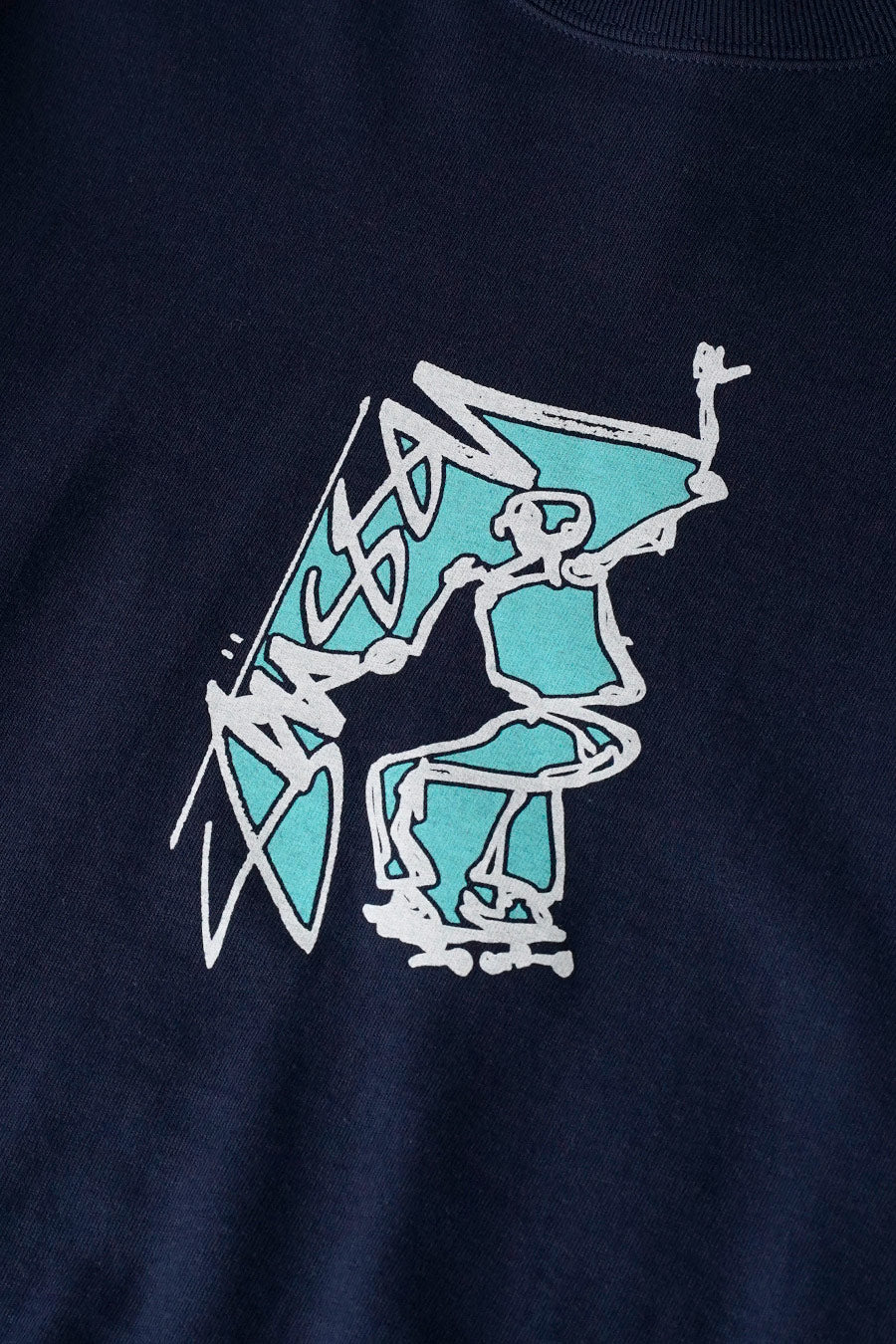 Stussy - T-SHIRT SMOOTH SK8 BLEU MARINE - LE LABO STORE