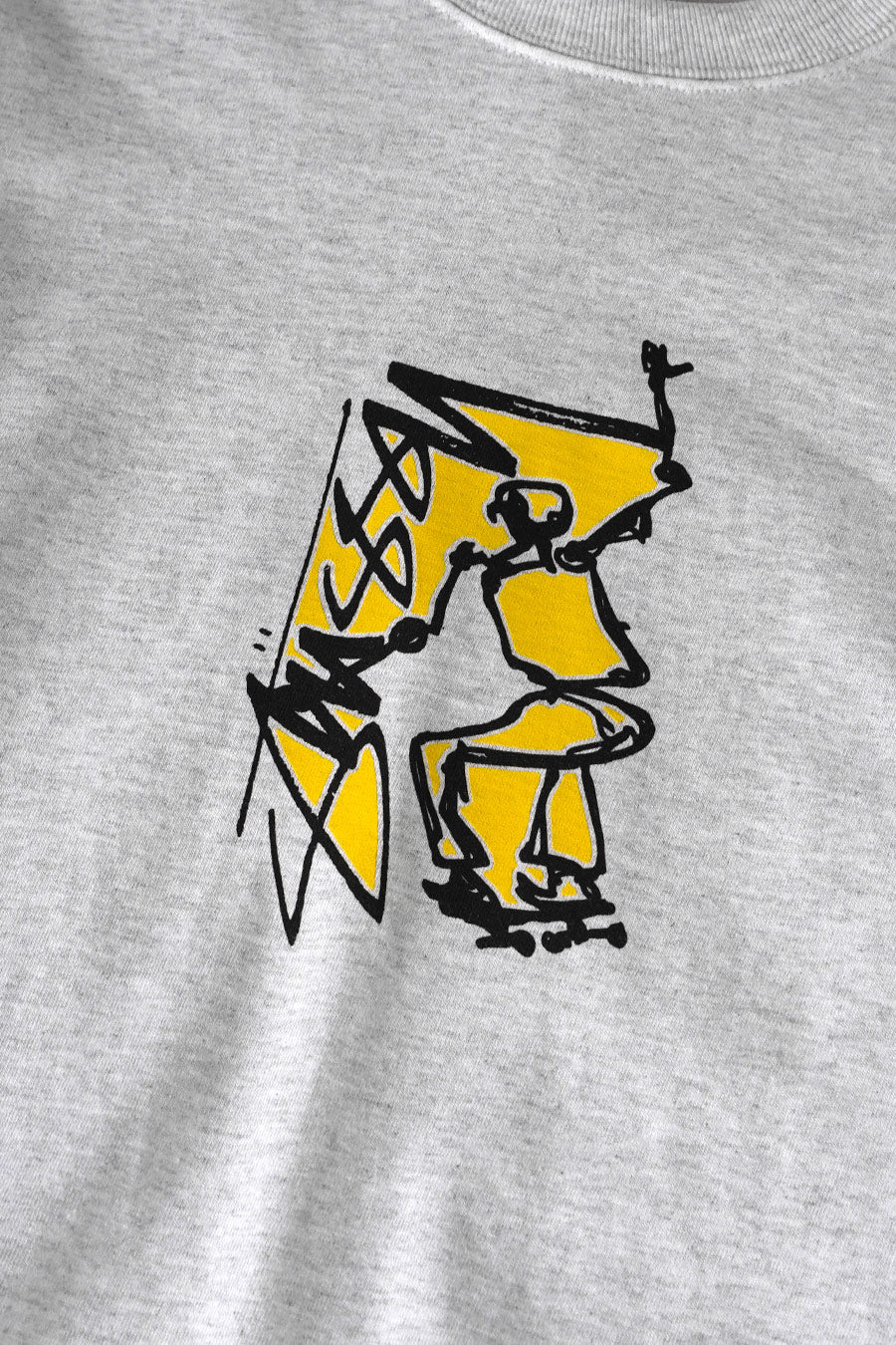 Stussy - T-SHIRT SMOOTH SK8 GRIS - LE LABO STORE