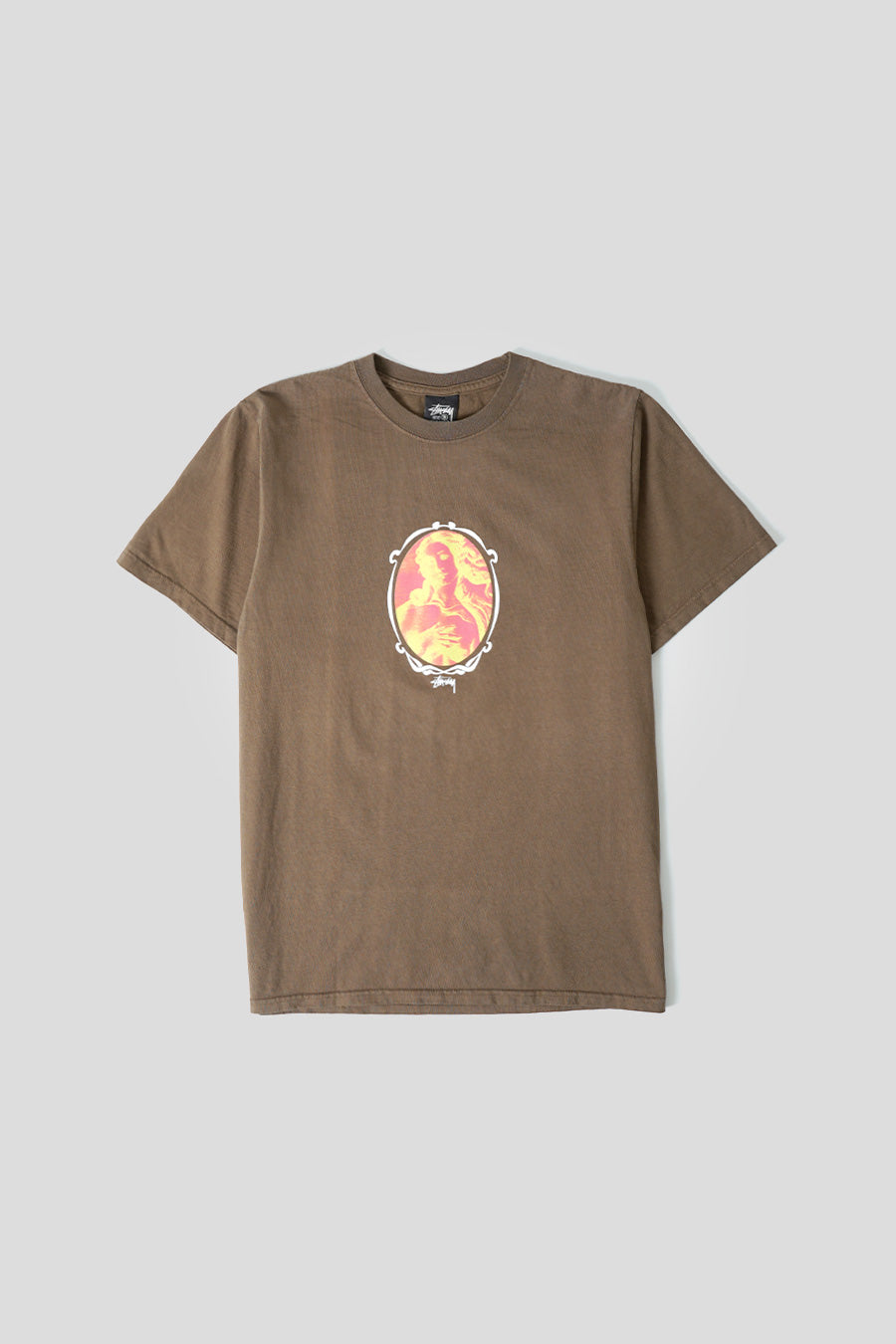 Stussy - T-SHIRT VENUS OVAL TEE PIGMENT DYED MARRON - LE LABO STORE