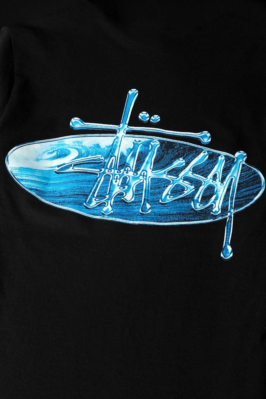 Stussy - T-SHIRT WAVE OVAL NOIR - LE LABO STORE